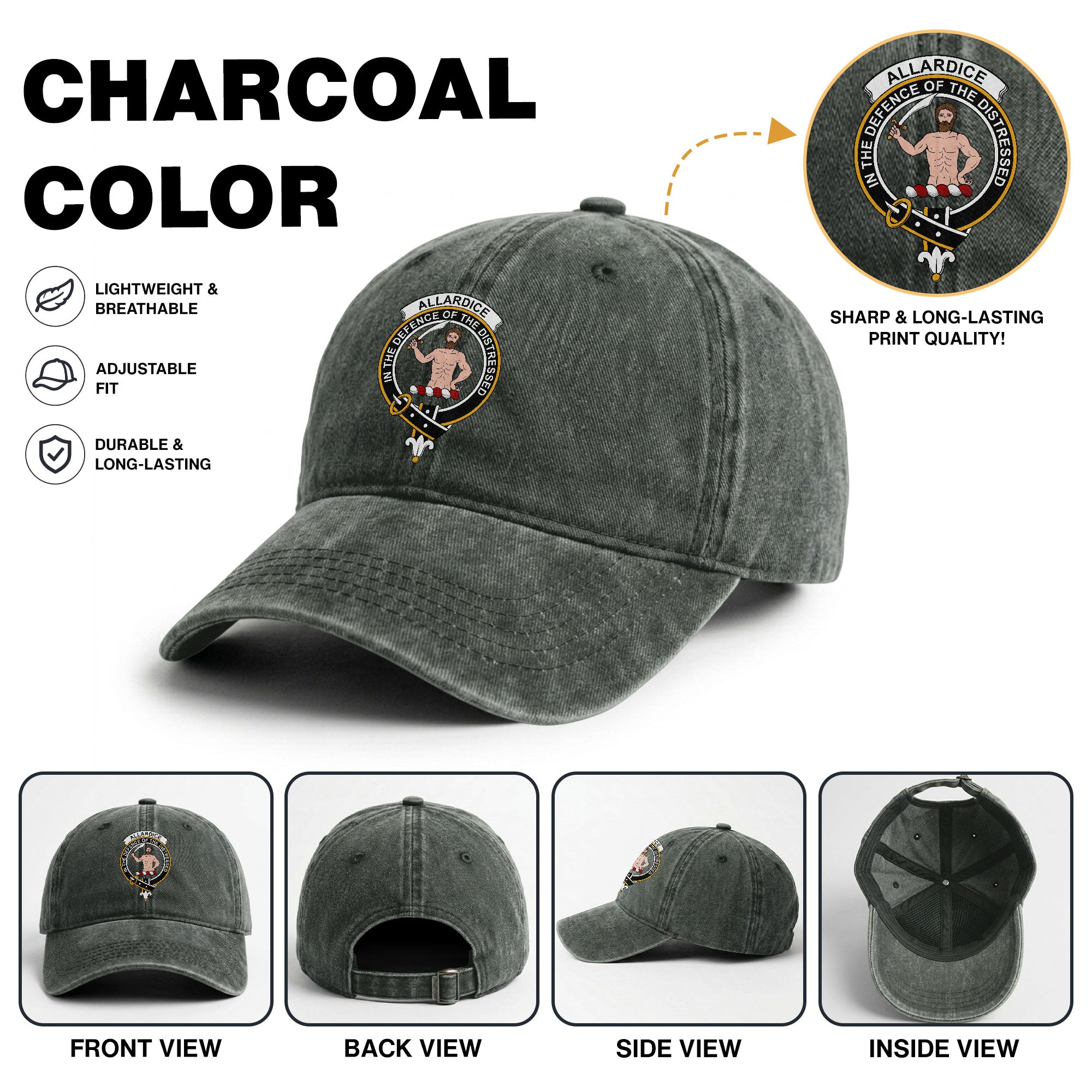 Allardice Crest Washed Classic Cap