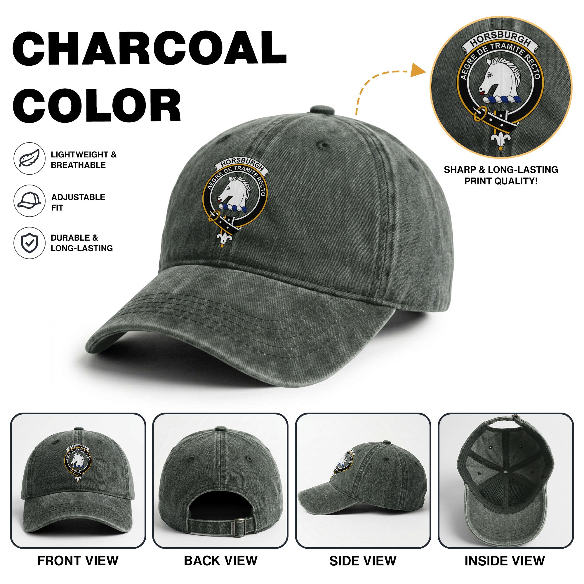 Horsburgh Crest Washed Classic Cap