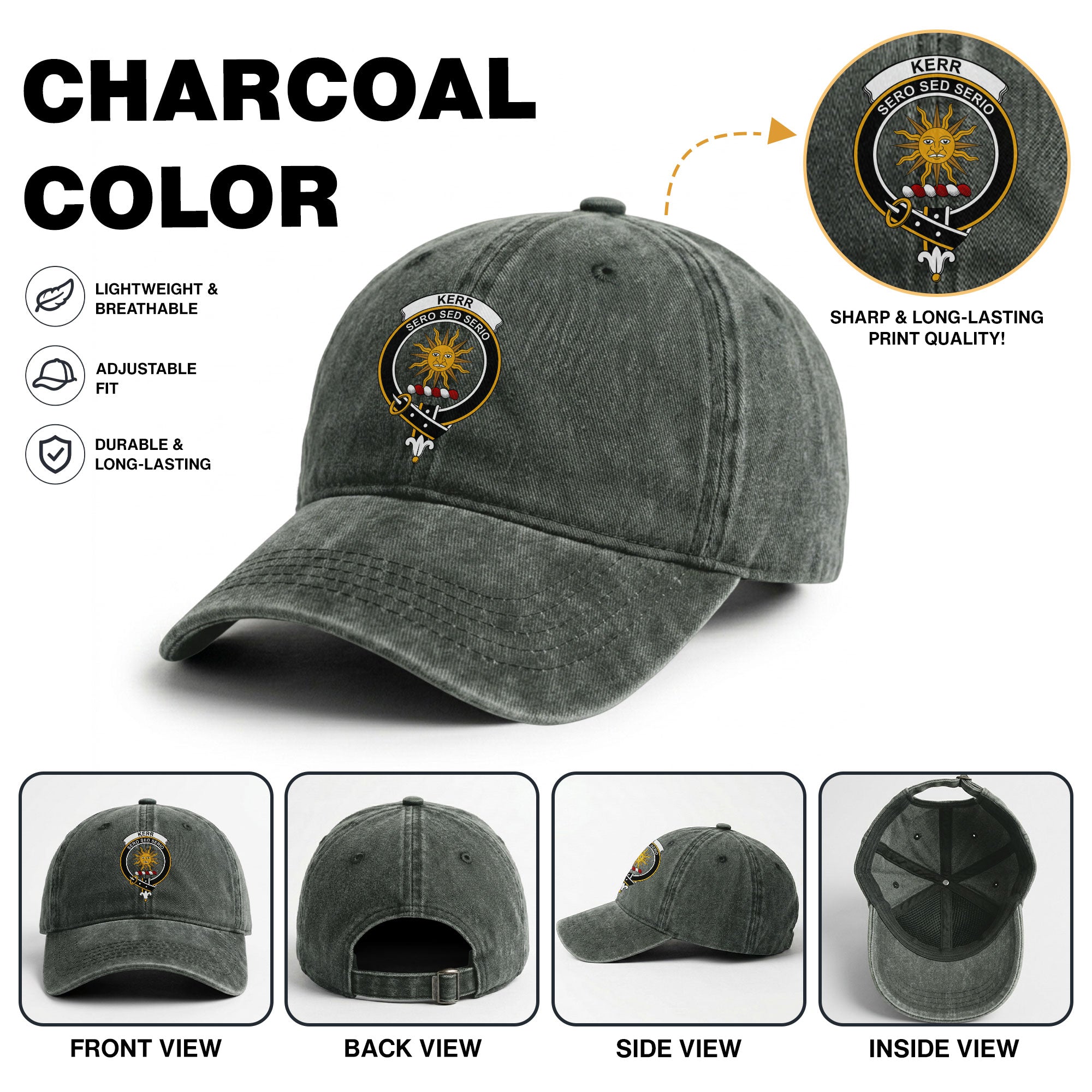 Kerr Crest Washed Classic Cap