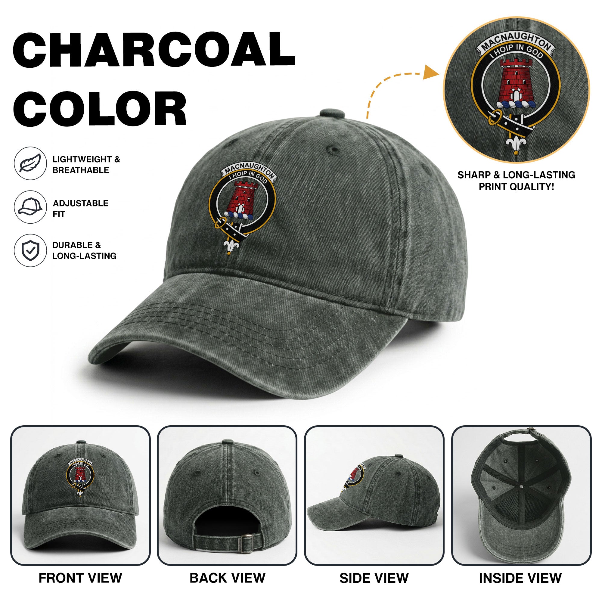 MacNaughton Crest Washed Classic Cap