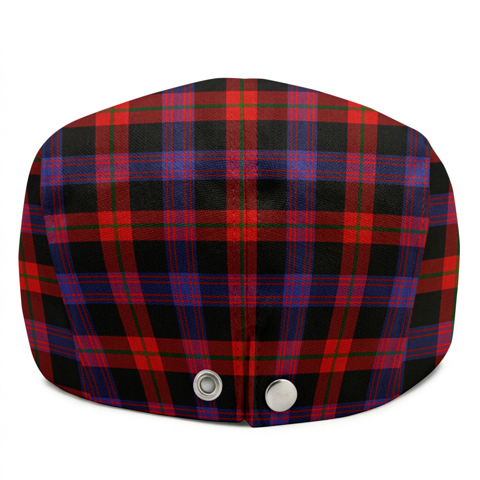 Broun Modern Tartan Flat Caps