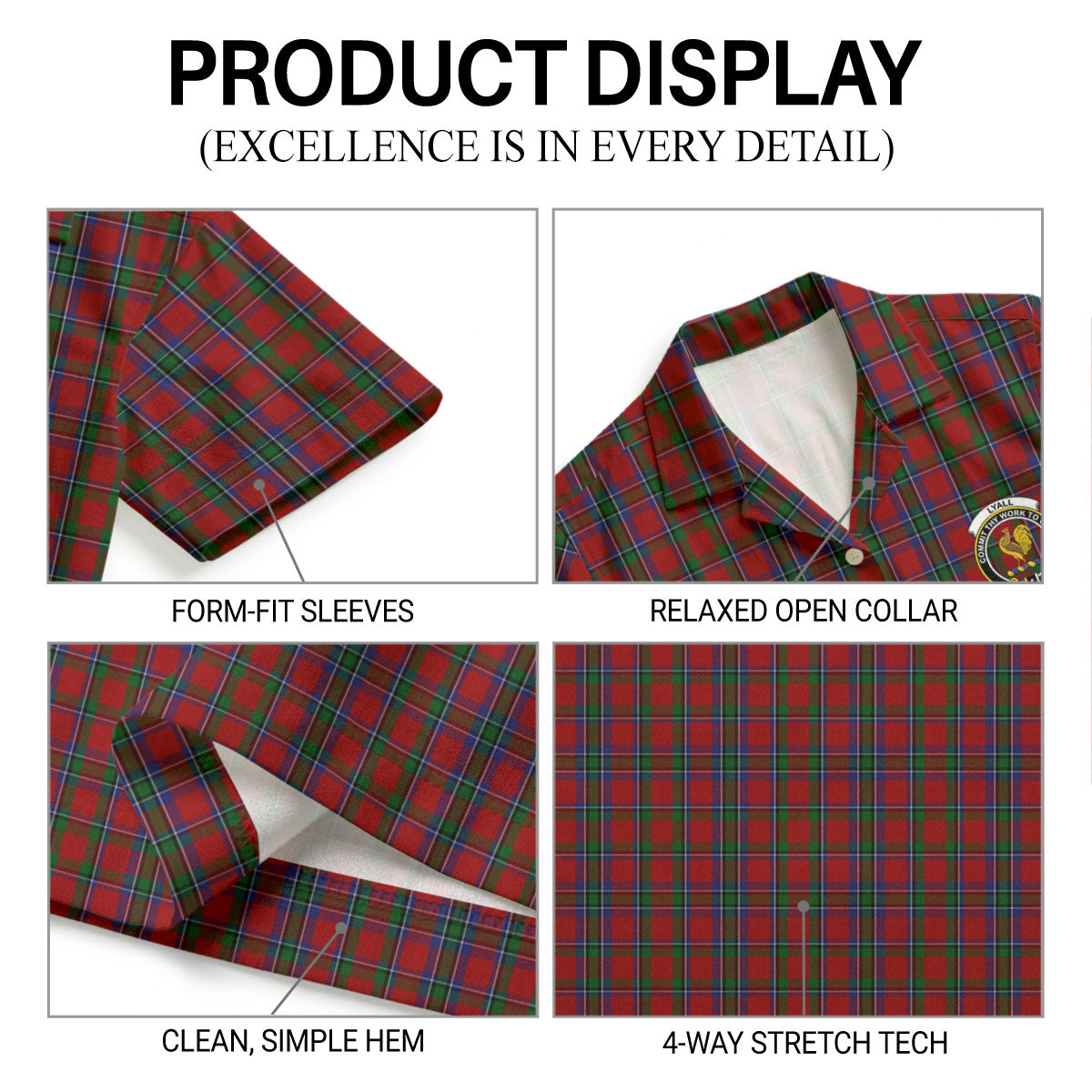 Lyall Tartan Crest Hawaiian Shirt