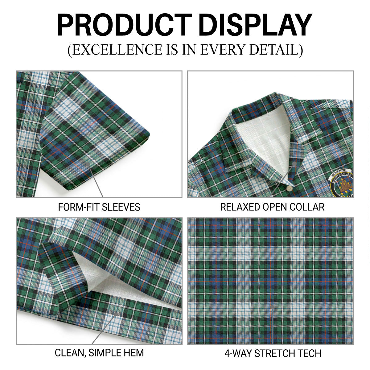 McKenzie Dress Ancient Tartan Crest Hawaiian Shirt