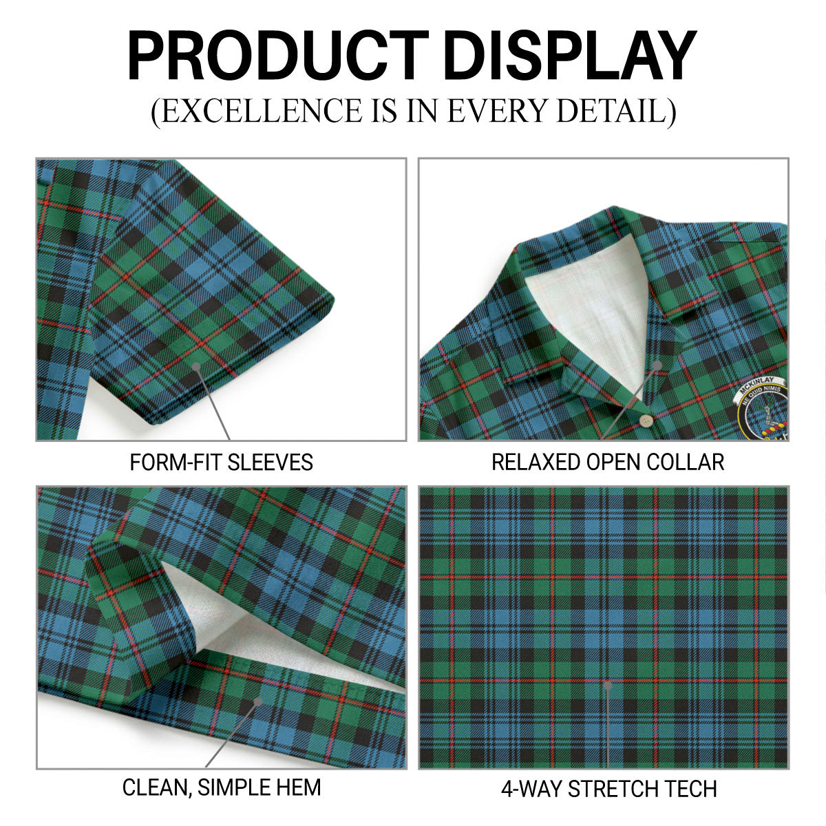 McKinlay Ancient Tartan Crest Hawaiian Shirt