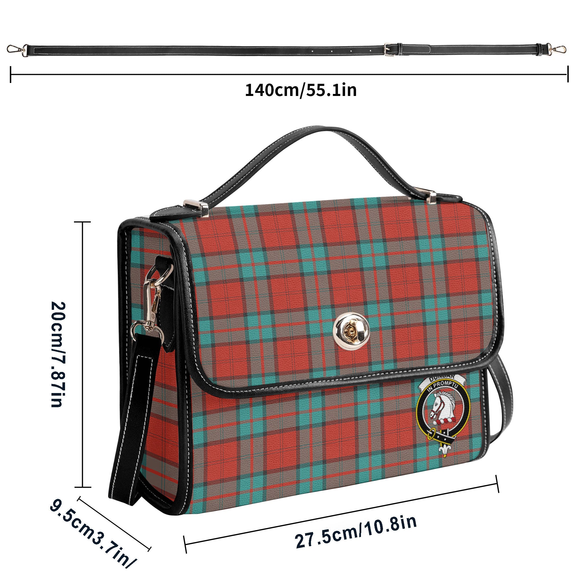 Dunbar Ancient Tartan Crest Satchel Bag