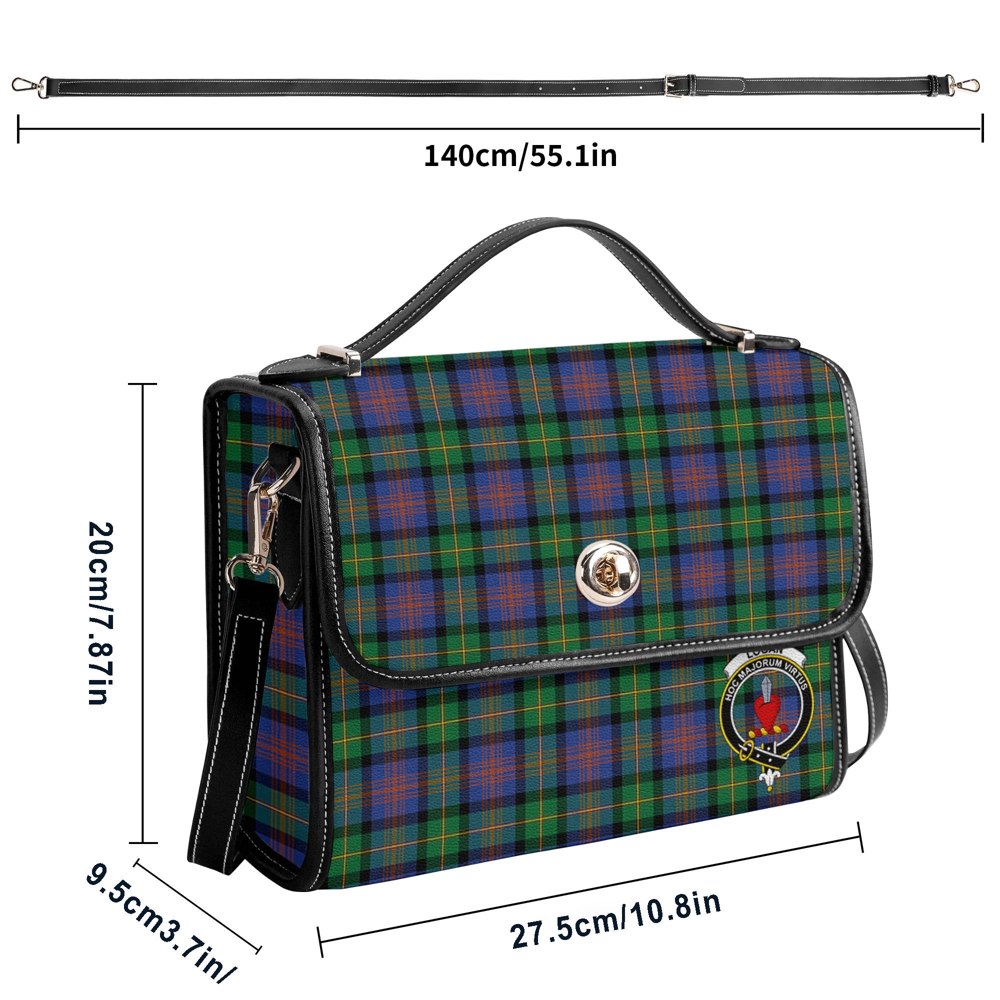 Logan Ancient Tartan Crest Satchel Bag