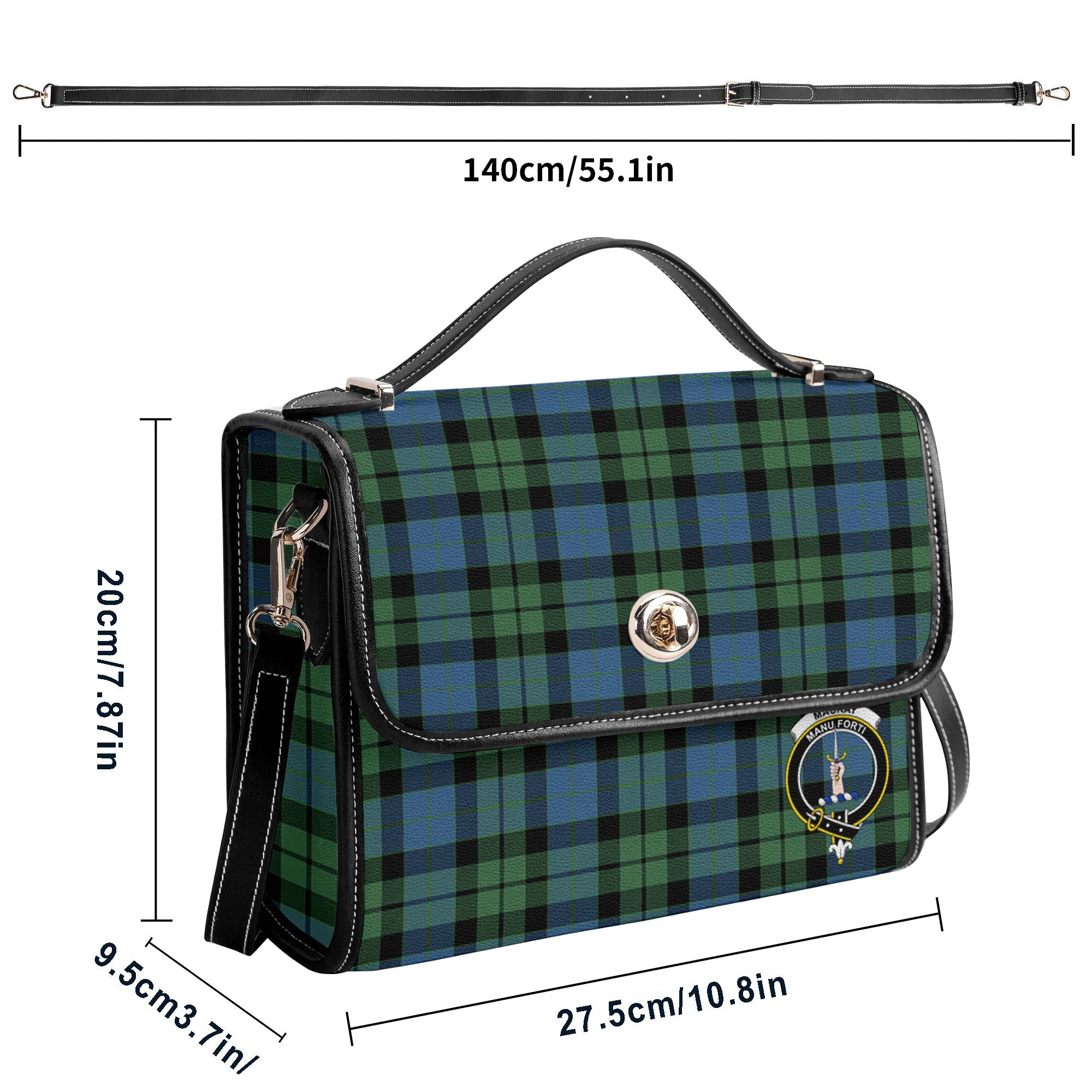 MacKay Ancient Tartan Crest Satchel Bag