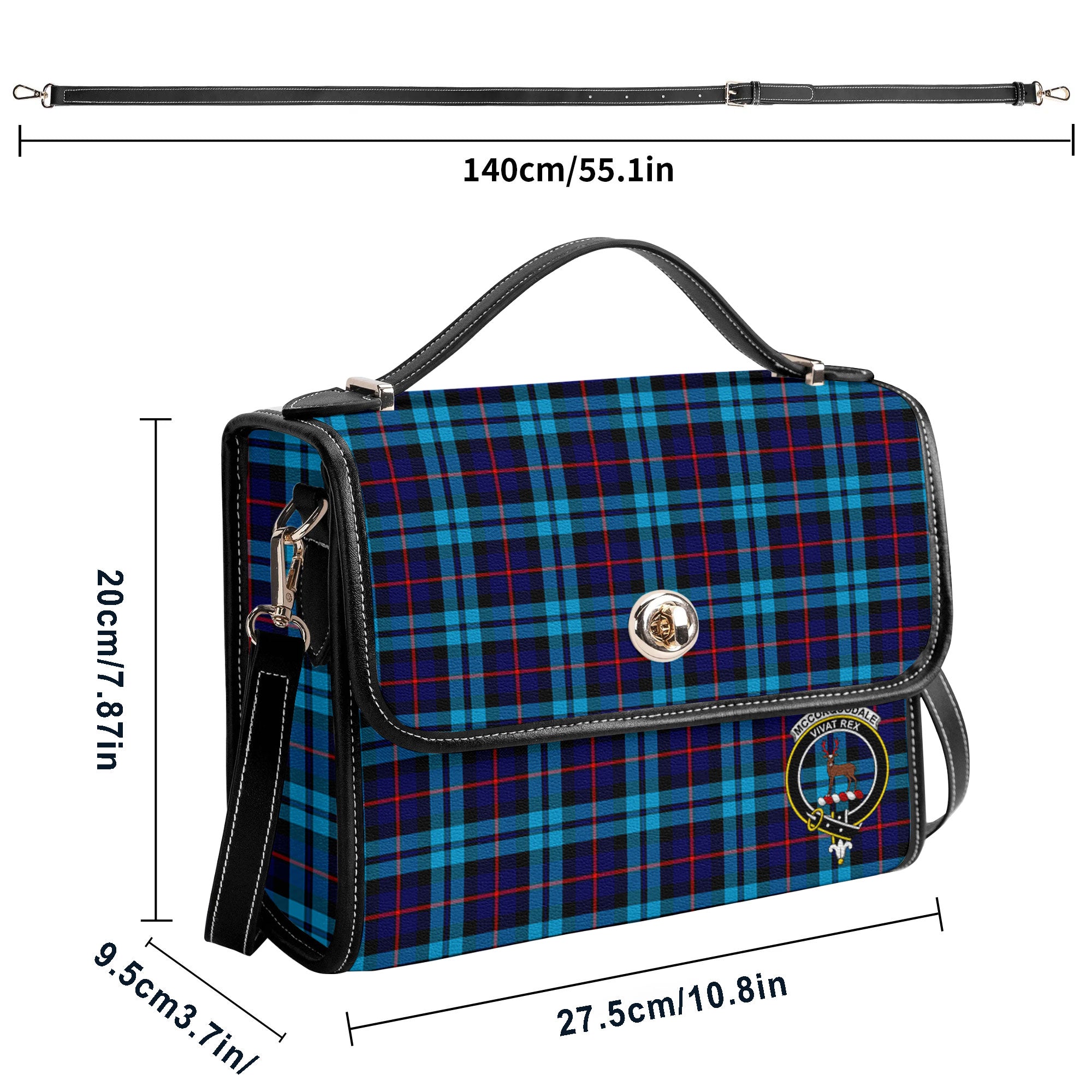 McCorquodale Tartan Crest Satchel Bag