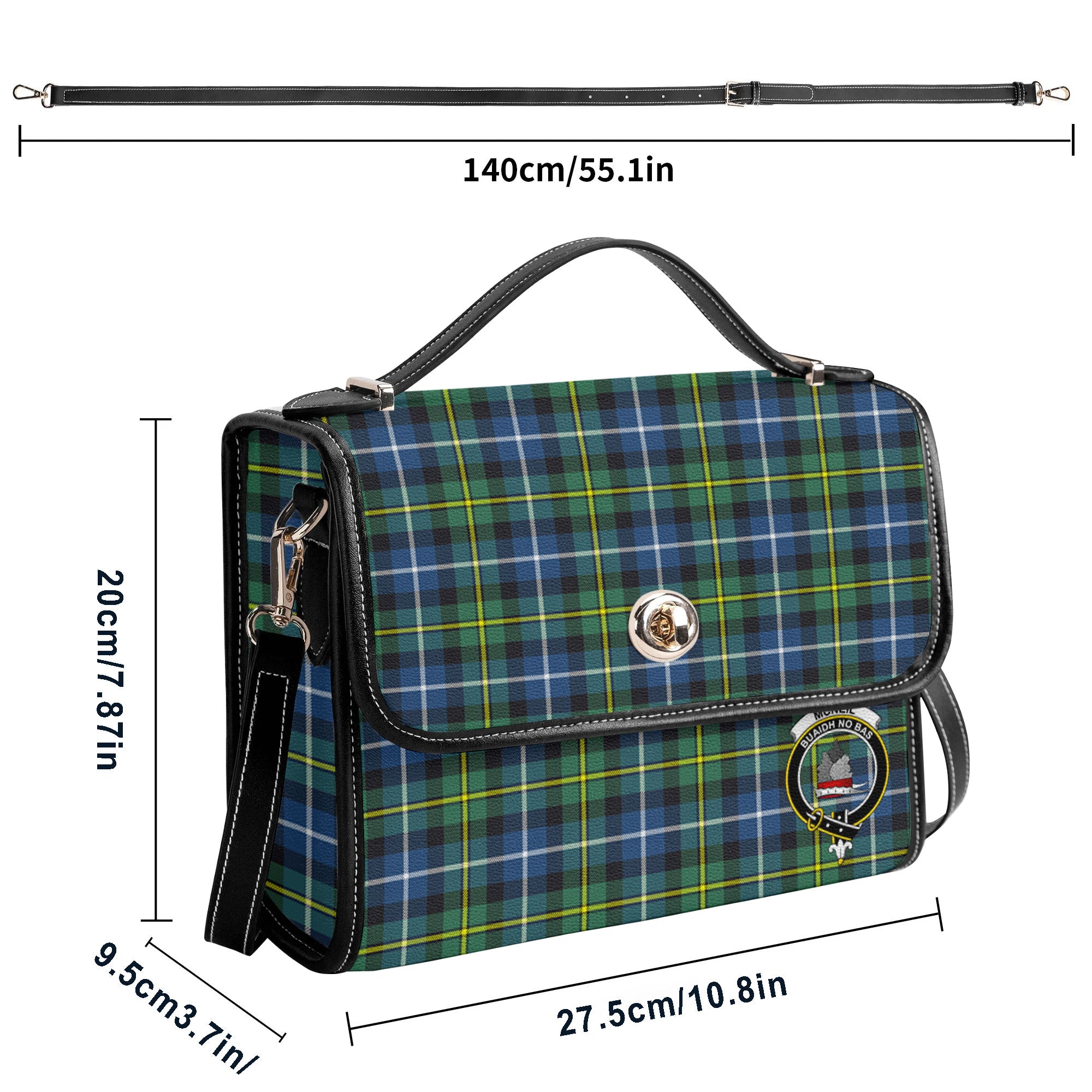 McNeil of Barra Ancient Tartan Crest Satchel Bag