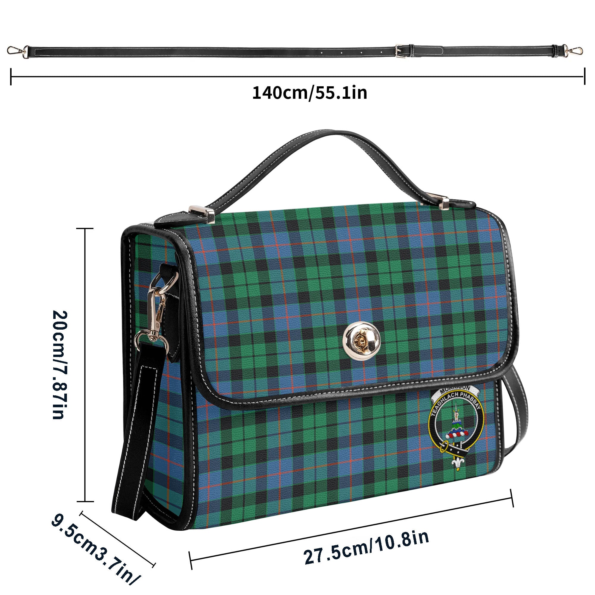 Morrison Ancient Tartan Crest Satchel Bag