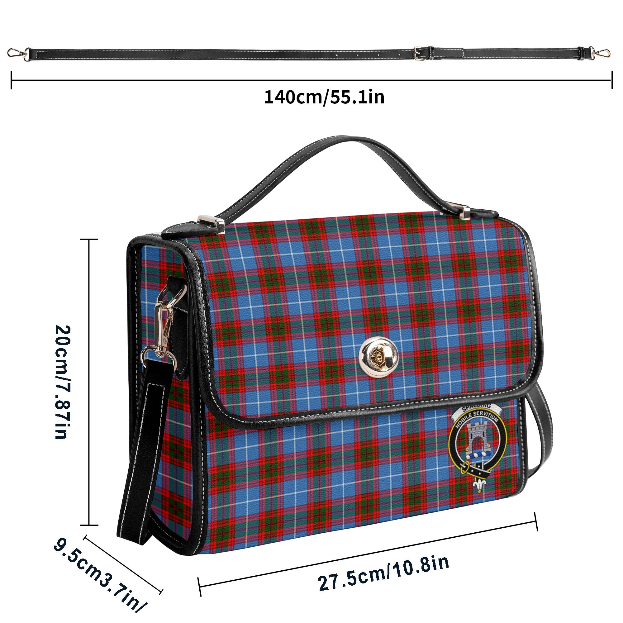 Spalding Tartan Crest Satchel Bag