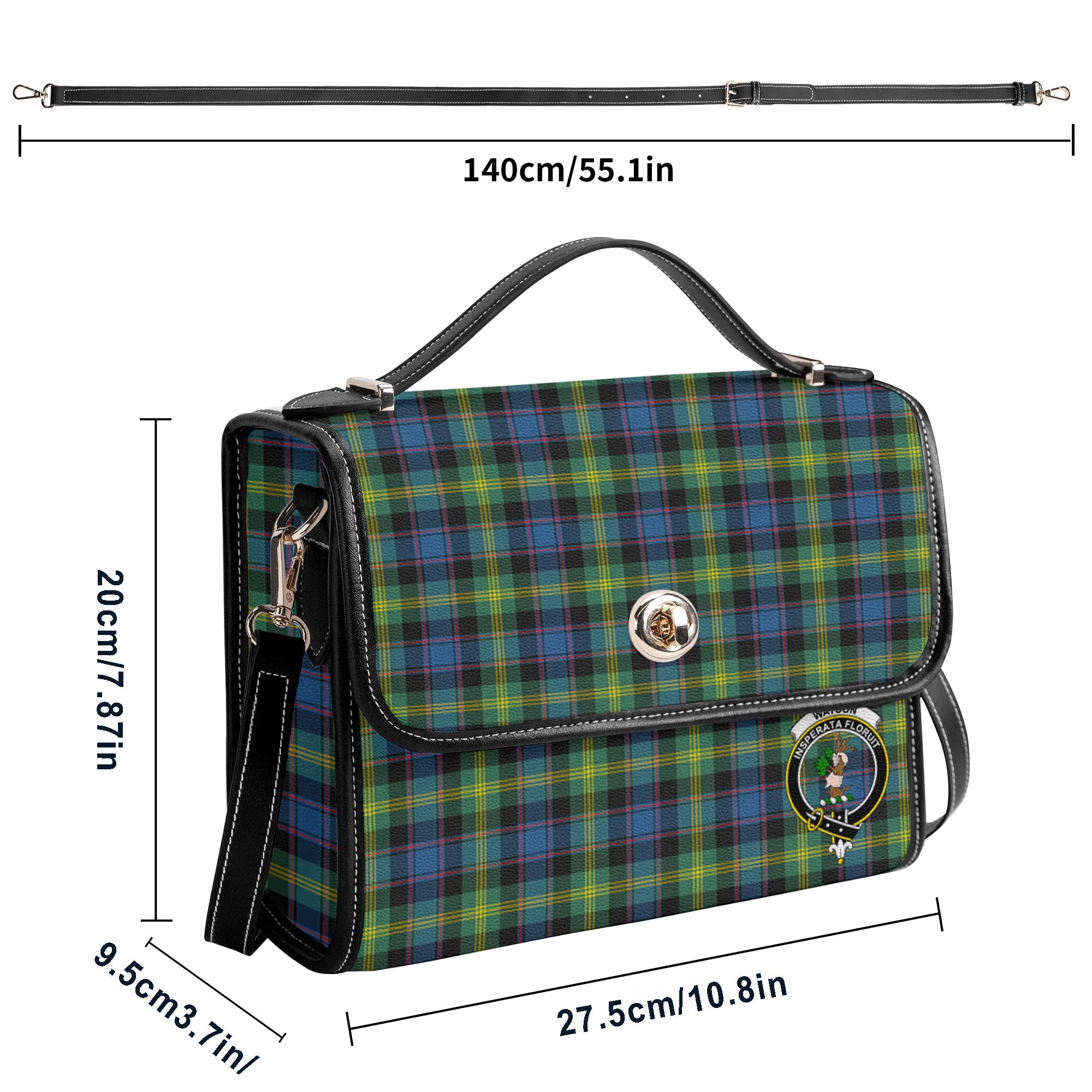 Watson Ancient Tartan Crest Satchel Bag