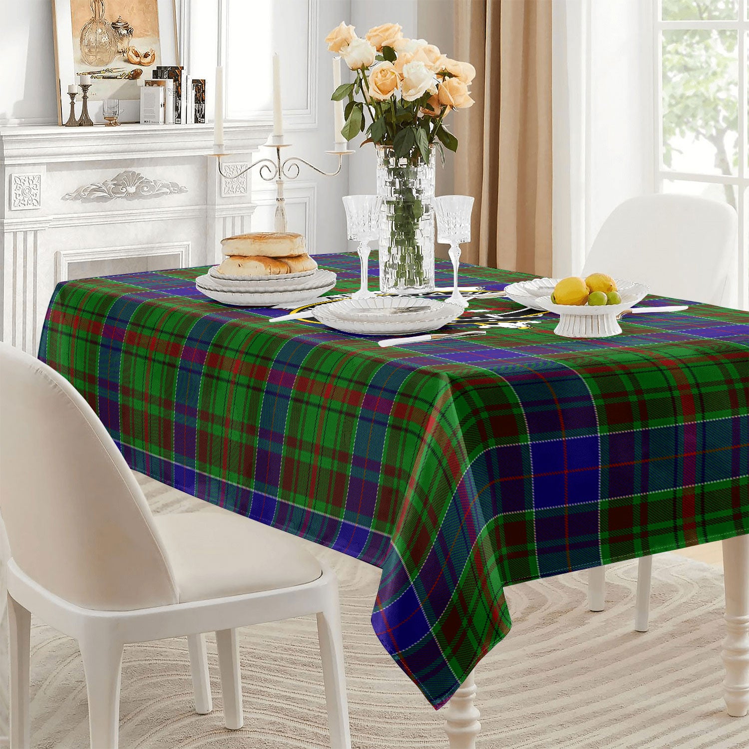 Adam Tartan Crest Tablecloth