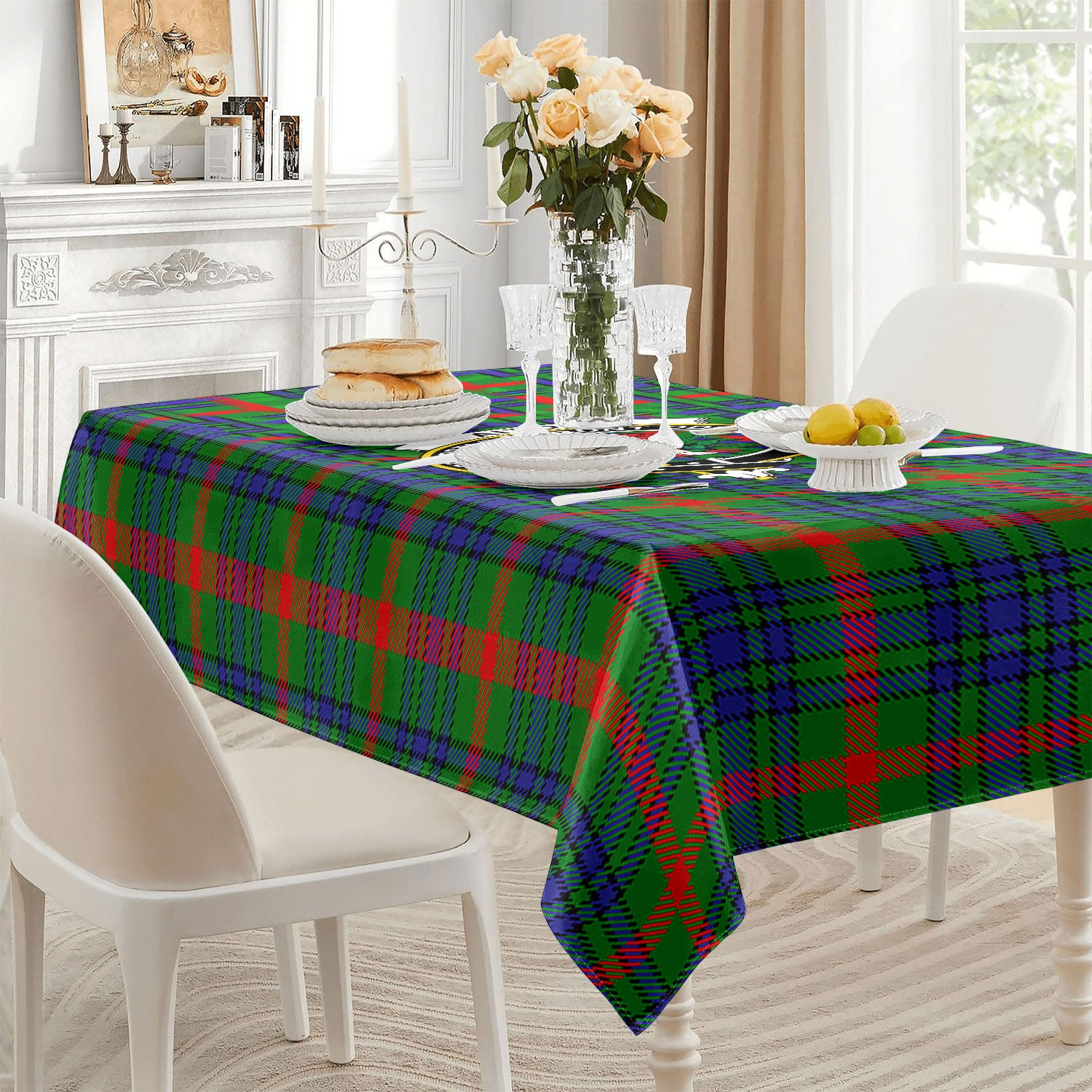 Aiton Tartan Crest Tablecloth