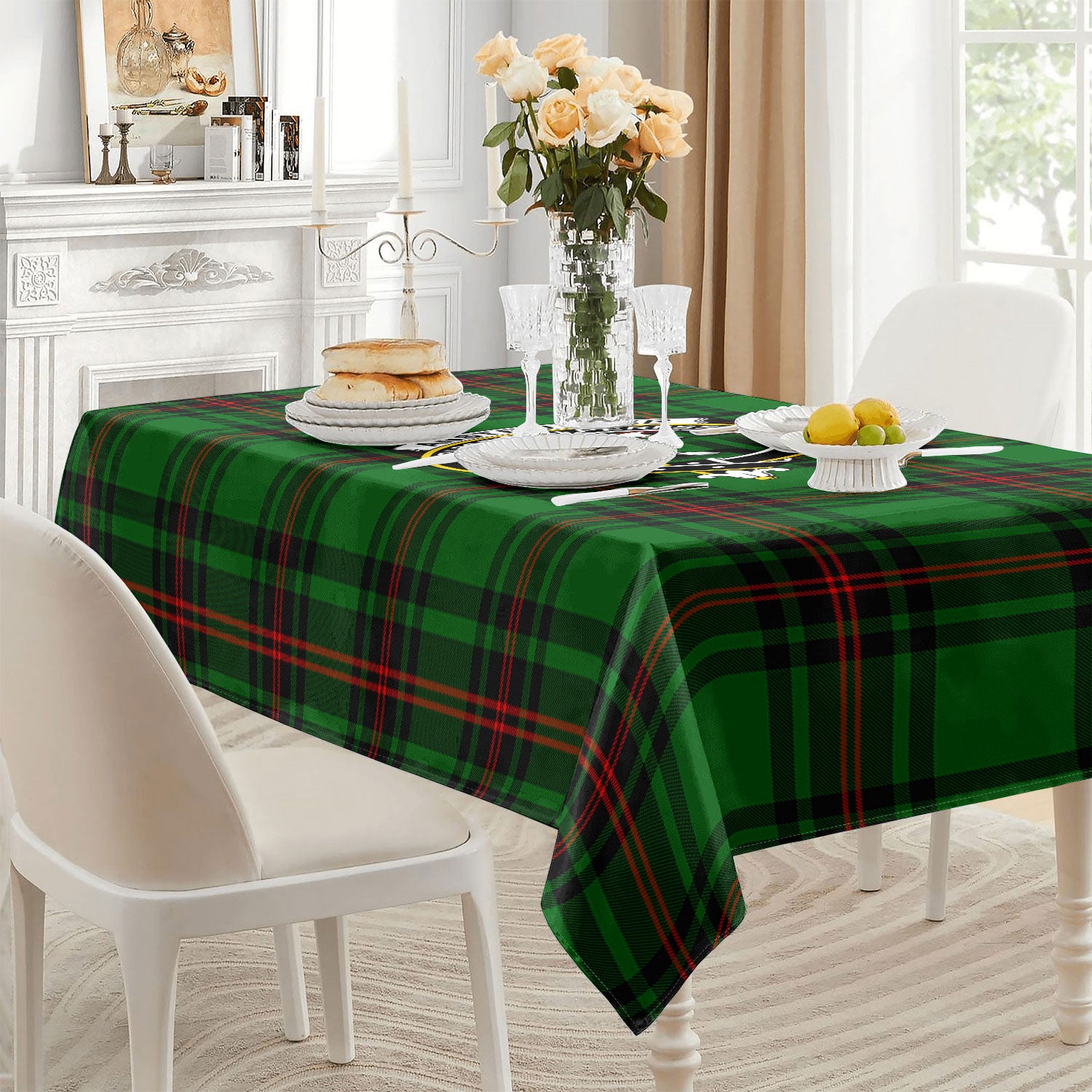 Anstruther Tartan Crest Tablecloth