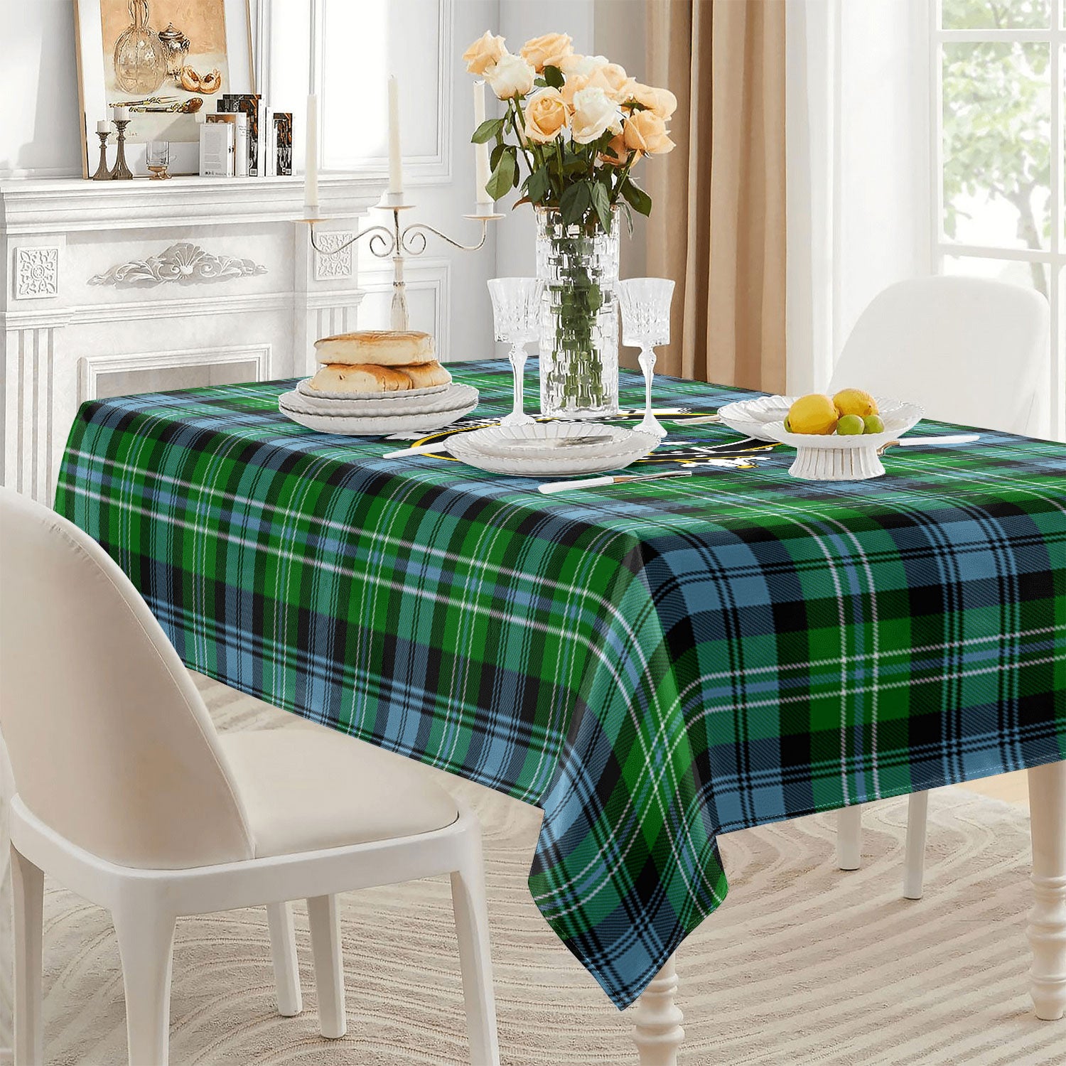 Arbuthnot Ancient Tartan Crest Tablecloth