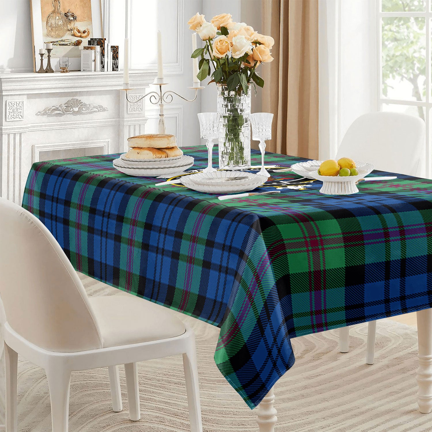 Baird Ancient Tartan Crest Tablecloth