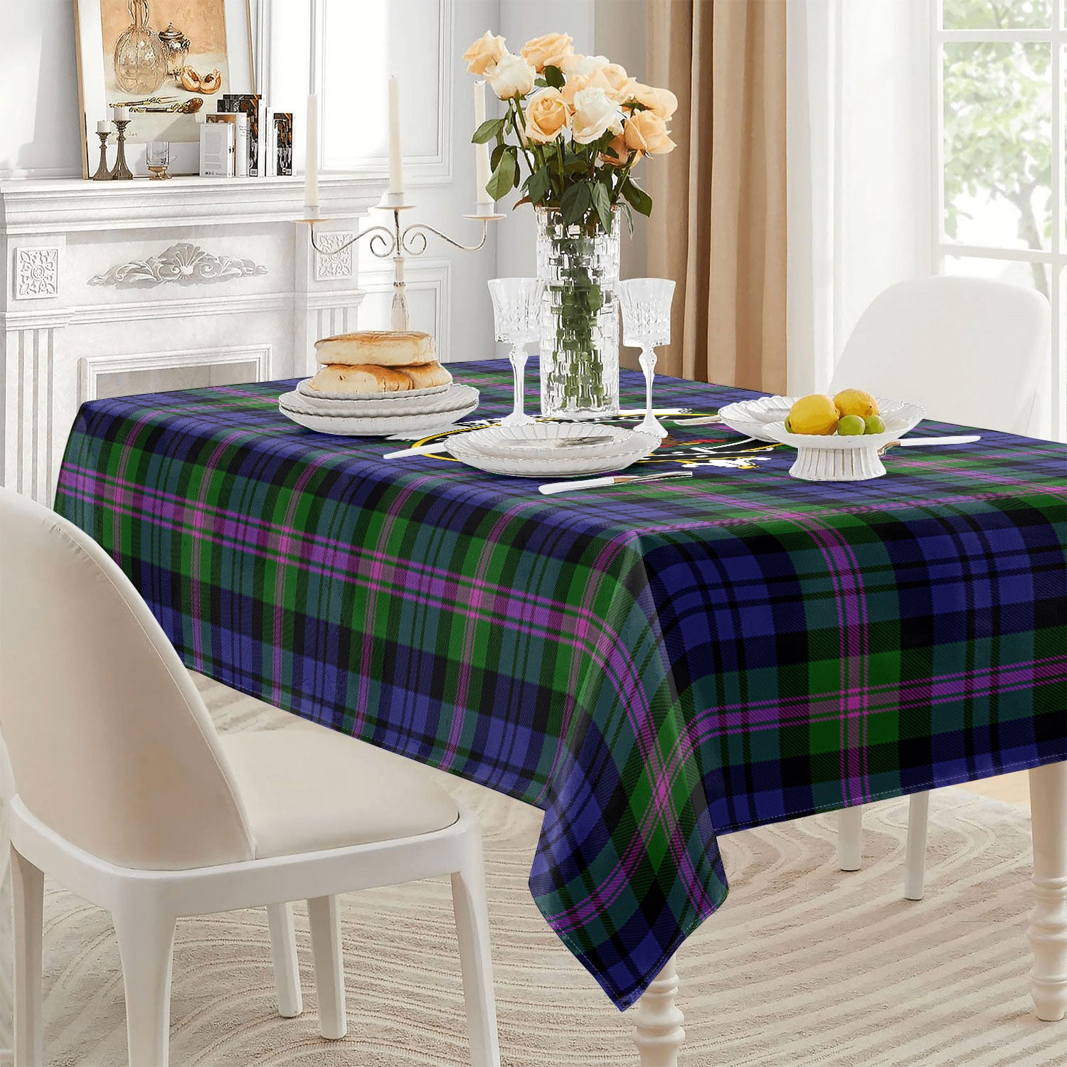 Baird Modern Tartan Crest Tablecloth