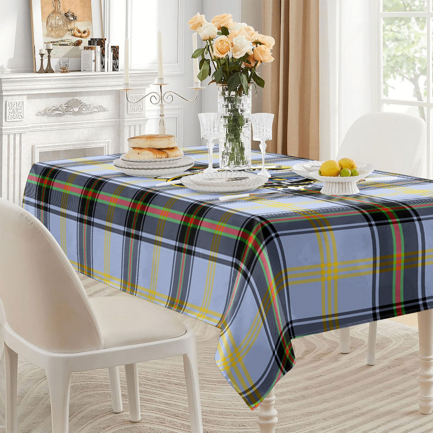 Bell of the Borders Tartan Crest Tablecloth