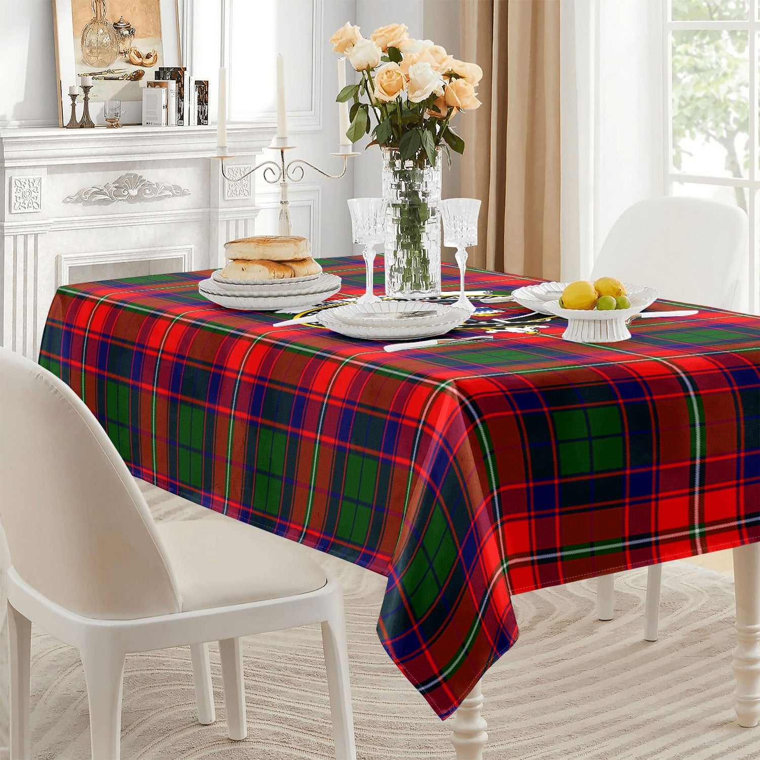 Belshes Tartan Crest Tablecloth
