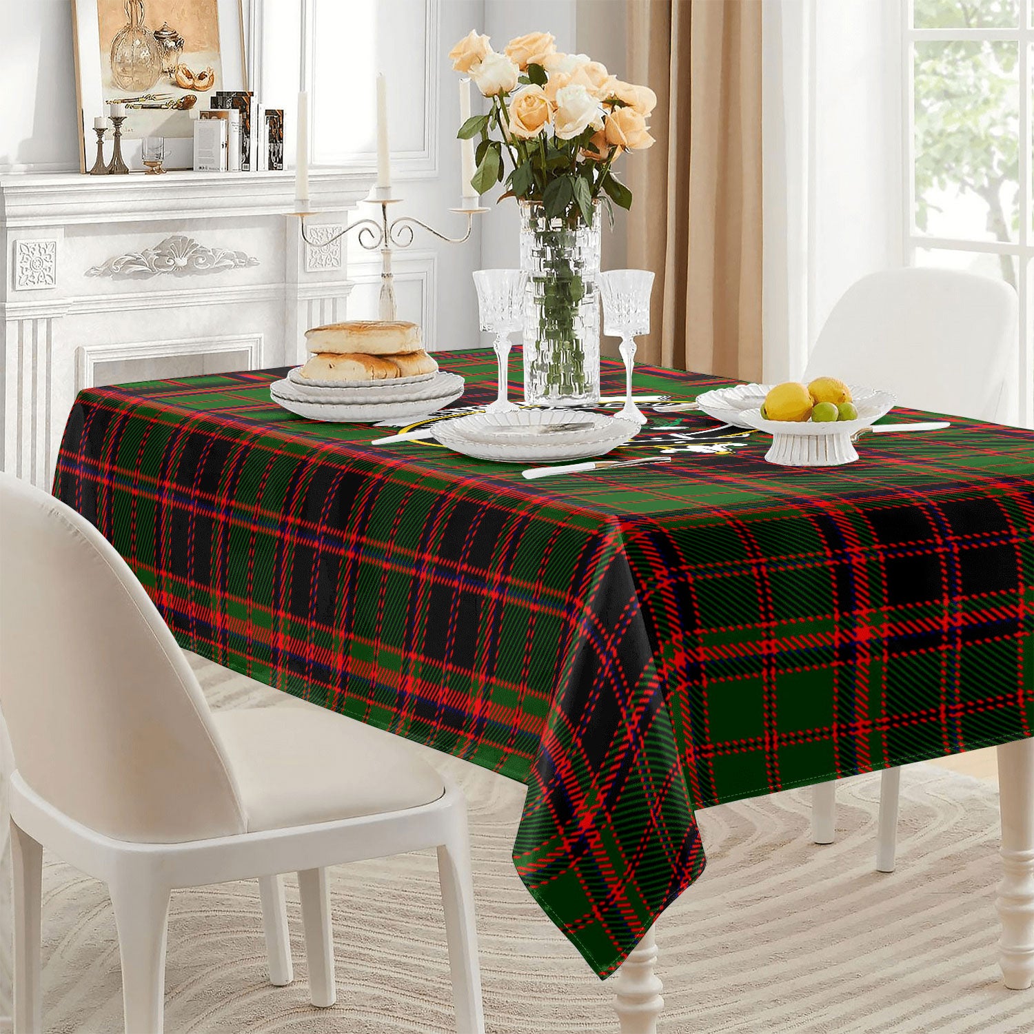 Buchan Modern Tartan Crest Tablecloth