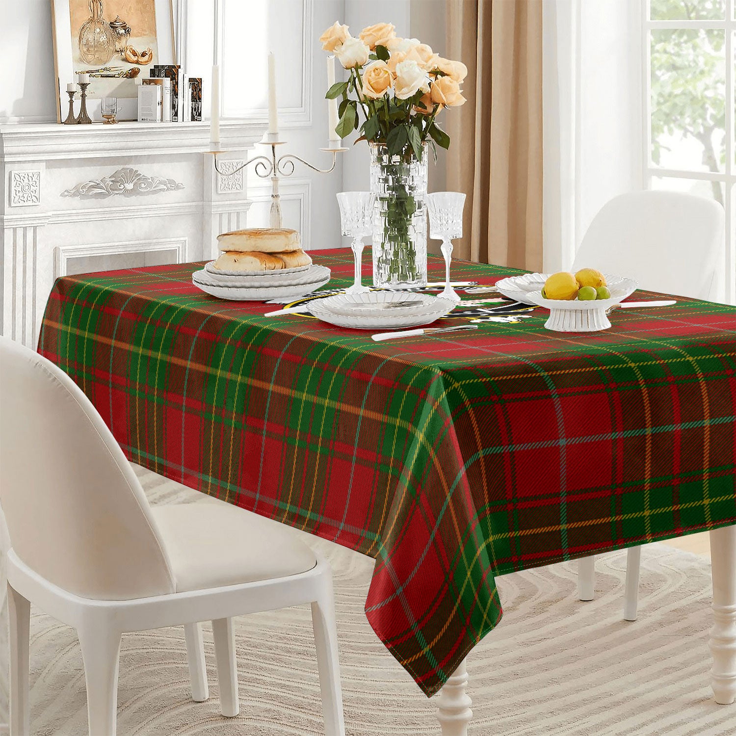 Burnett Tartan Crest Tablecloth