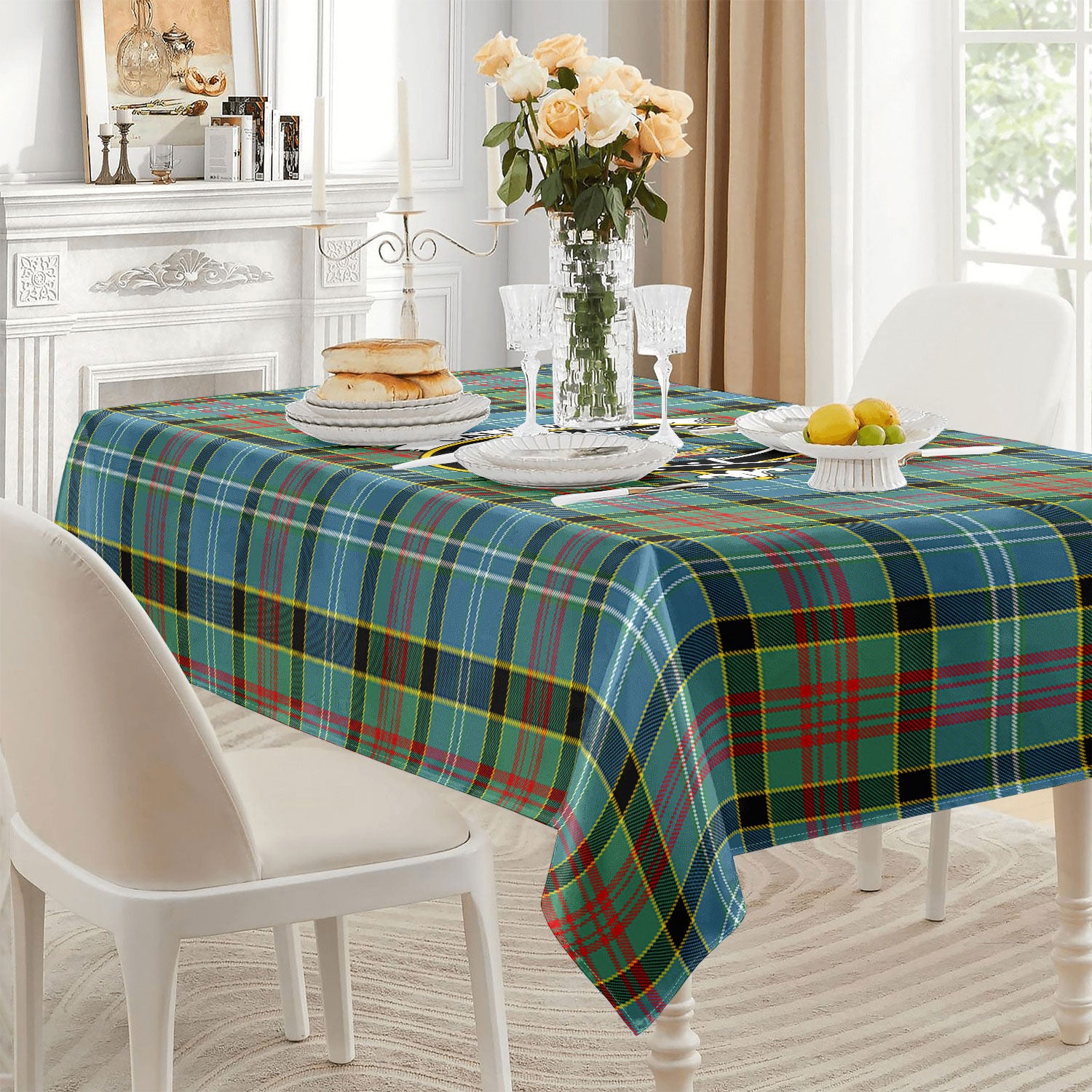 Caldwell Tartan Crest Tablecloth