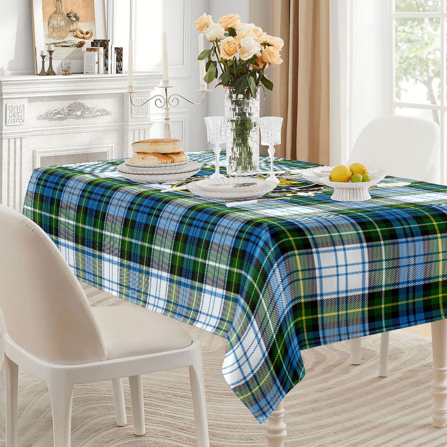 Campbell Dress Tartan Crest Tablecloth