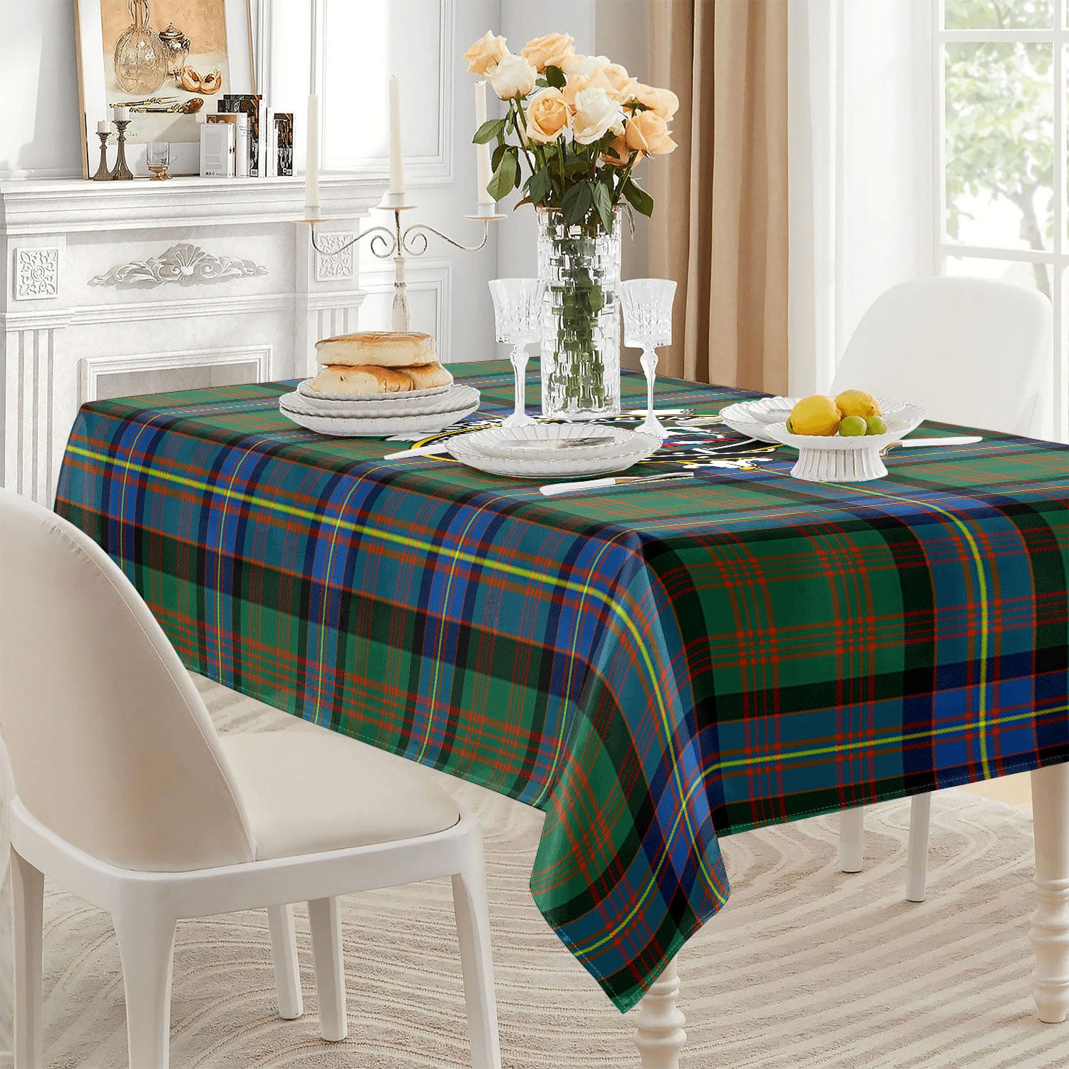 Cochrane Ancient Tartan Crest Tablecloth
