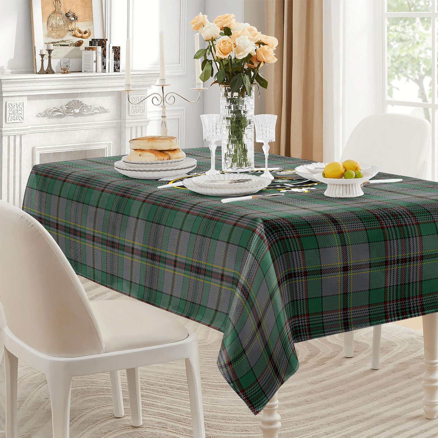 Craig Tartan Crest Tablecloth