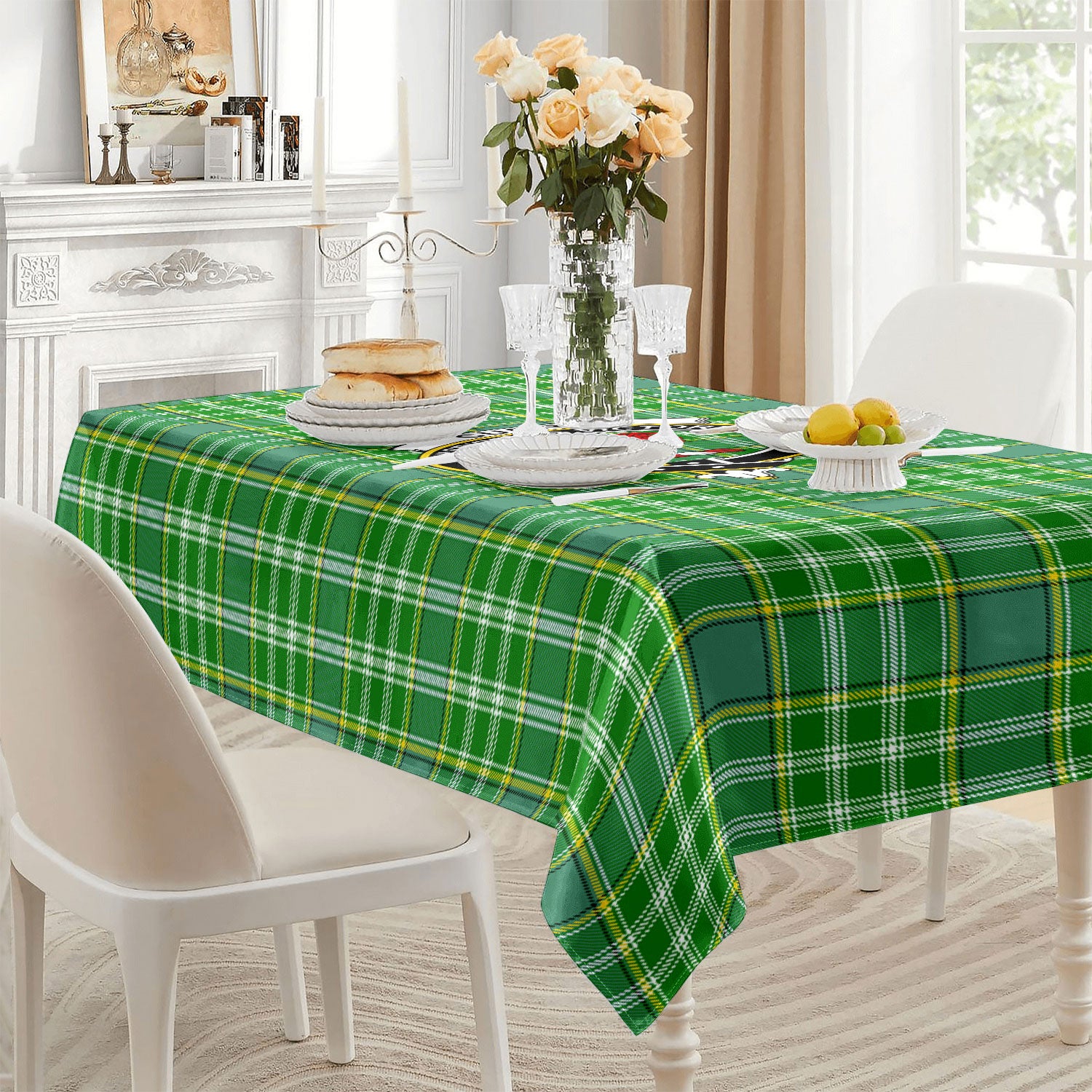 Currie Tartan Crest Tablecloth