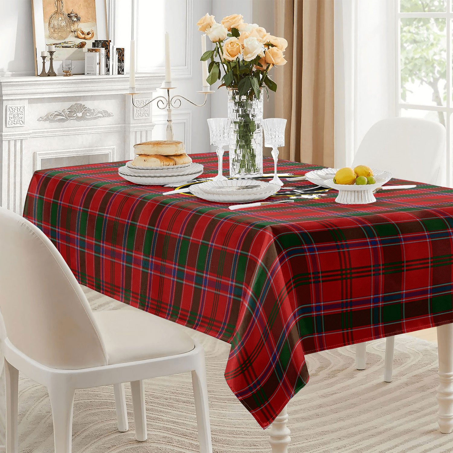 Dalzell Tartan Crest Tablecloth