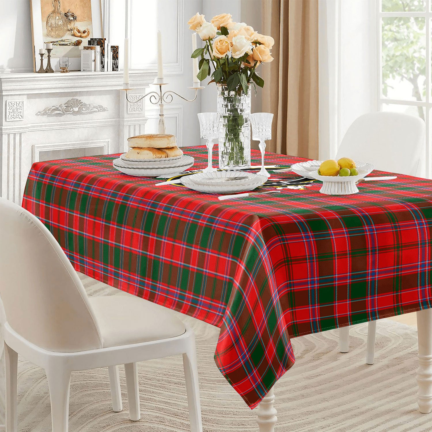 Dalziel Modern Tartan Crest Tablecloth