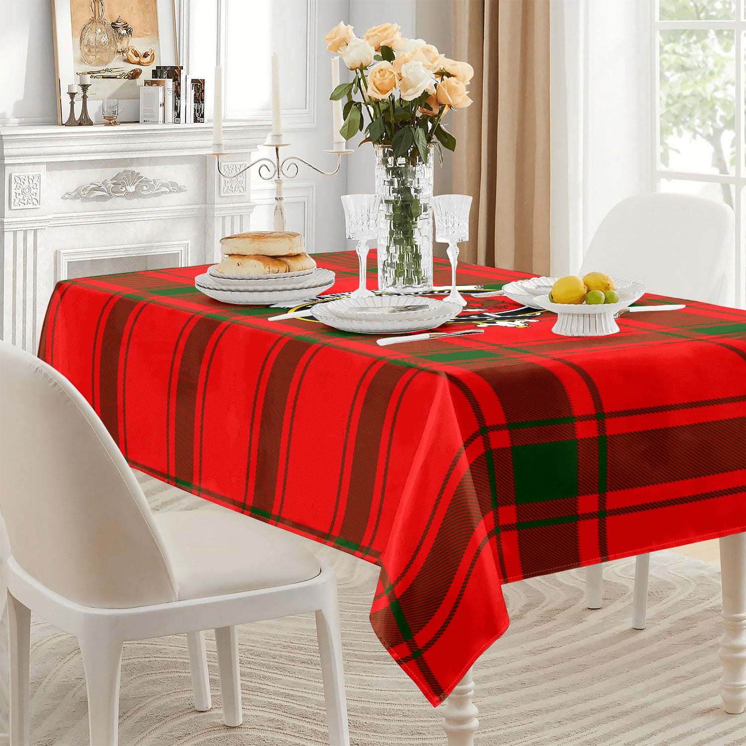 Darroch (Gourock) Tartan Crest Tablecloth