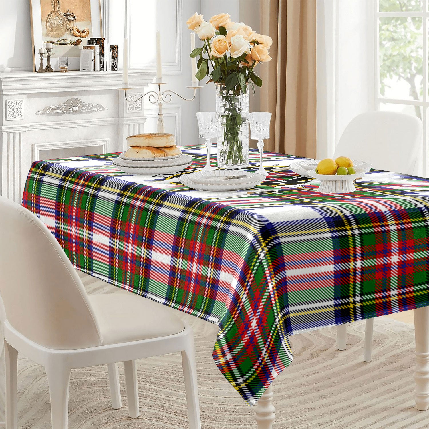 Dennistoun Tartan Crest Tablecloth