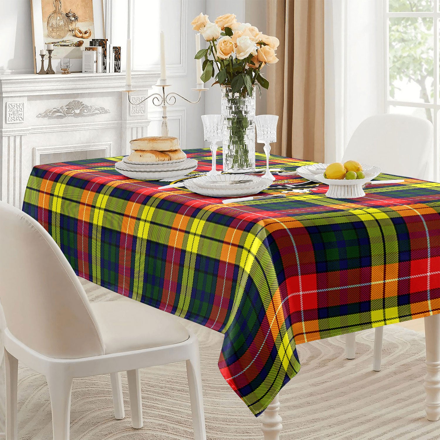 Dewar Tartan Crest Tablecloth