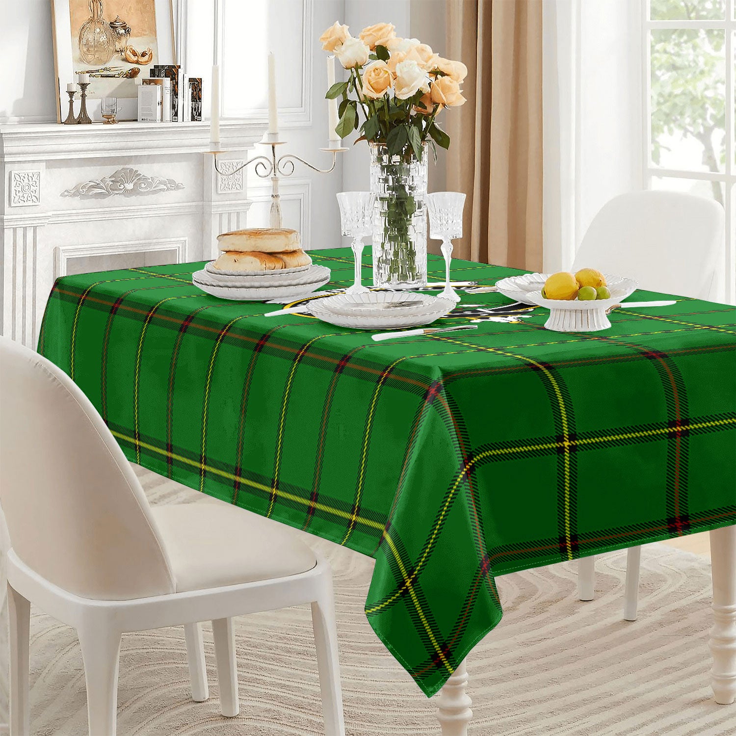 Don Tartan Crest Tablecloth