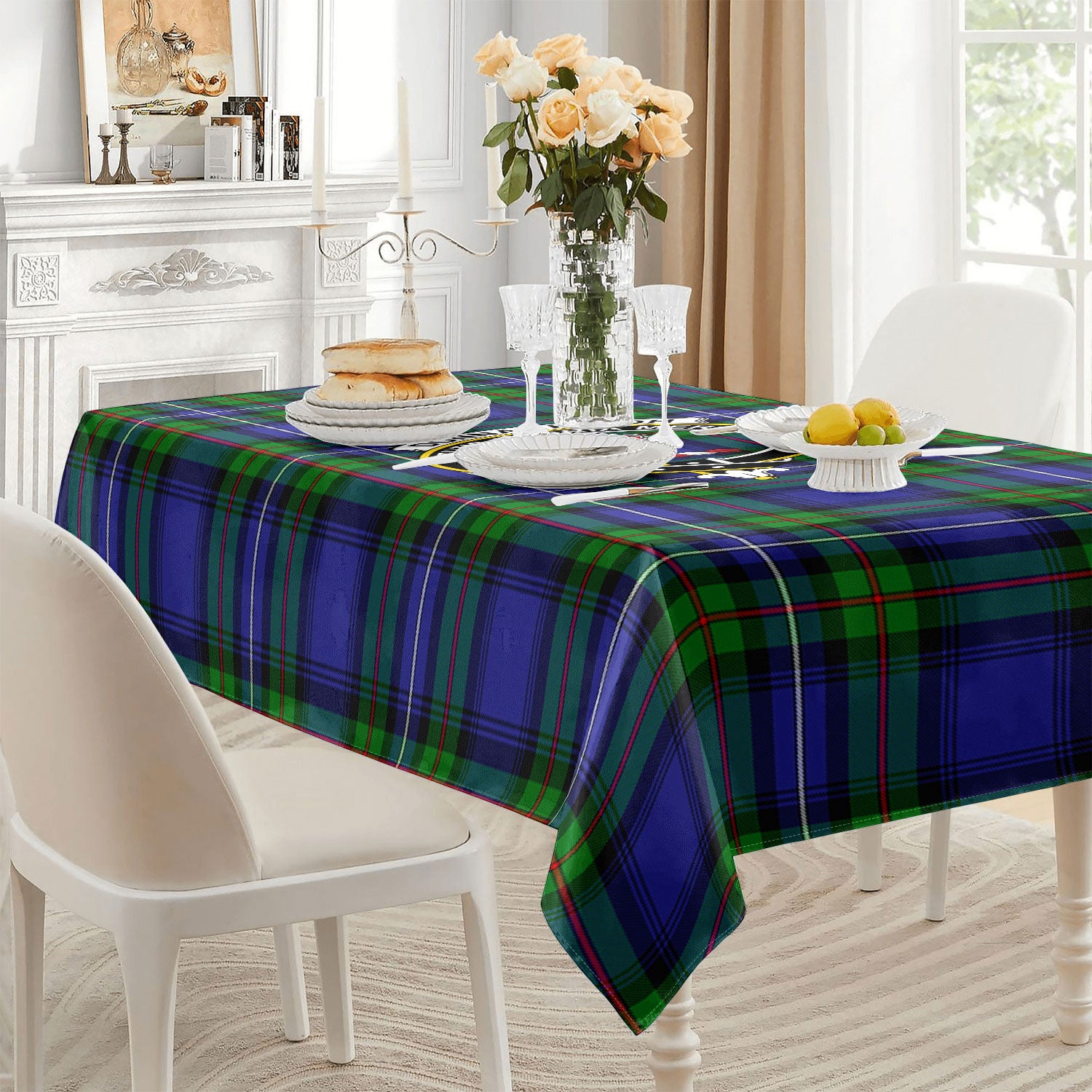 Donnachaidh Tartan Crest Tablecloth