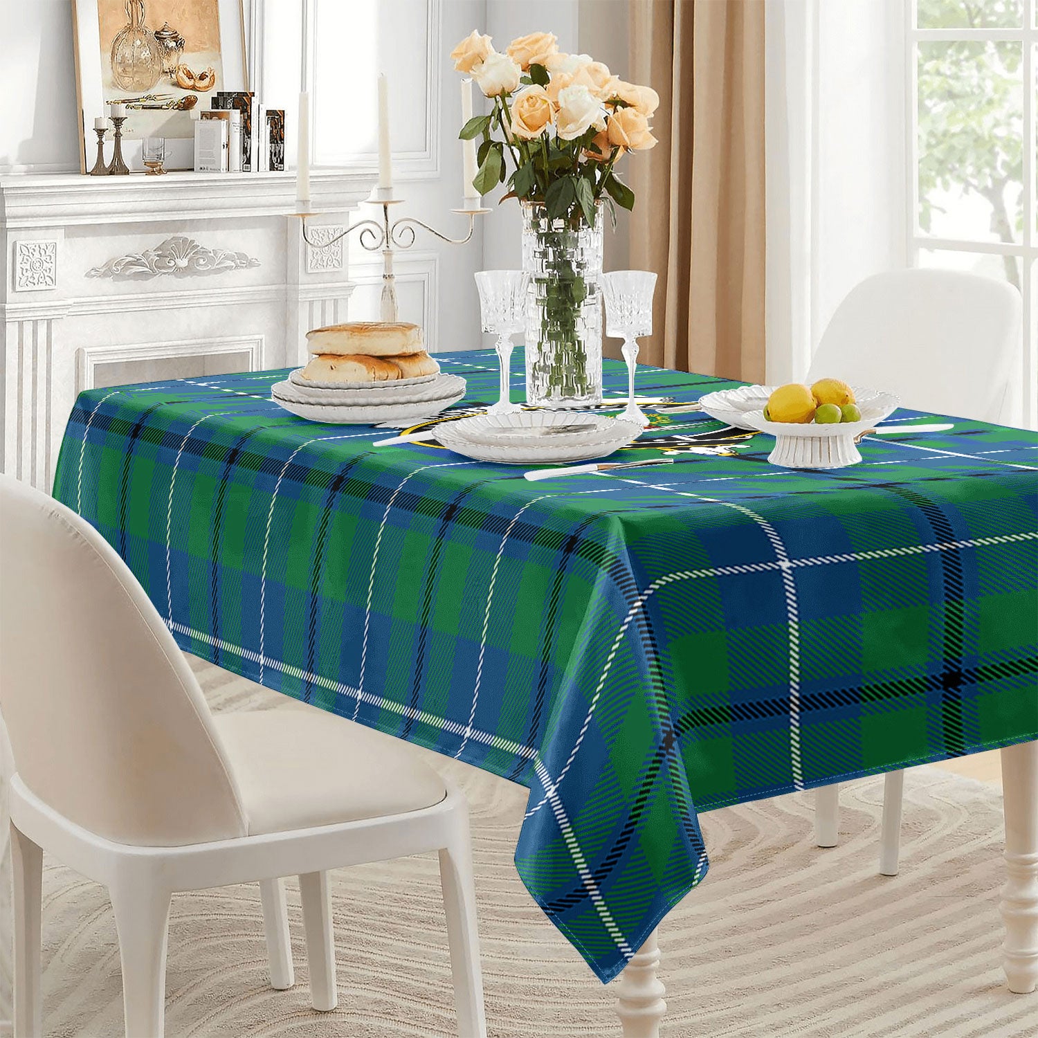Douglas Ancient Tartan Crest Tablecloth