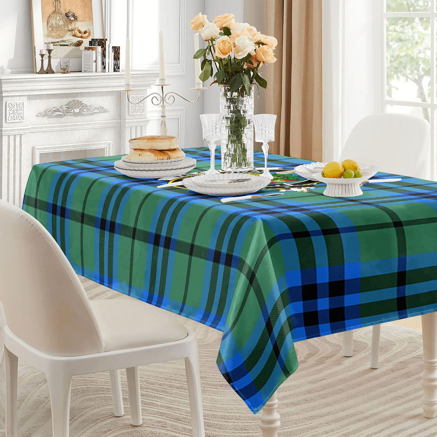 Falconer Tartan Crest Tablecloth