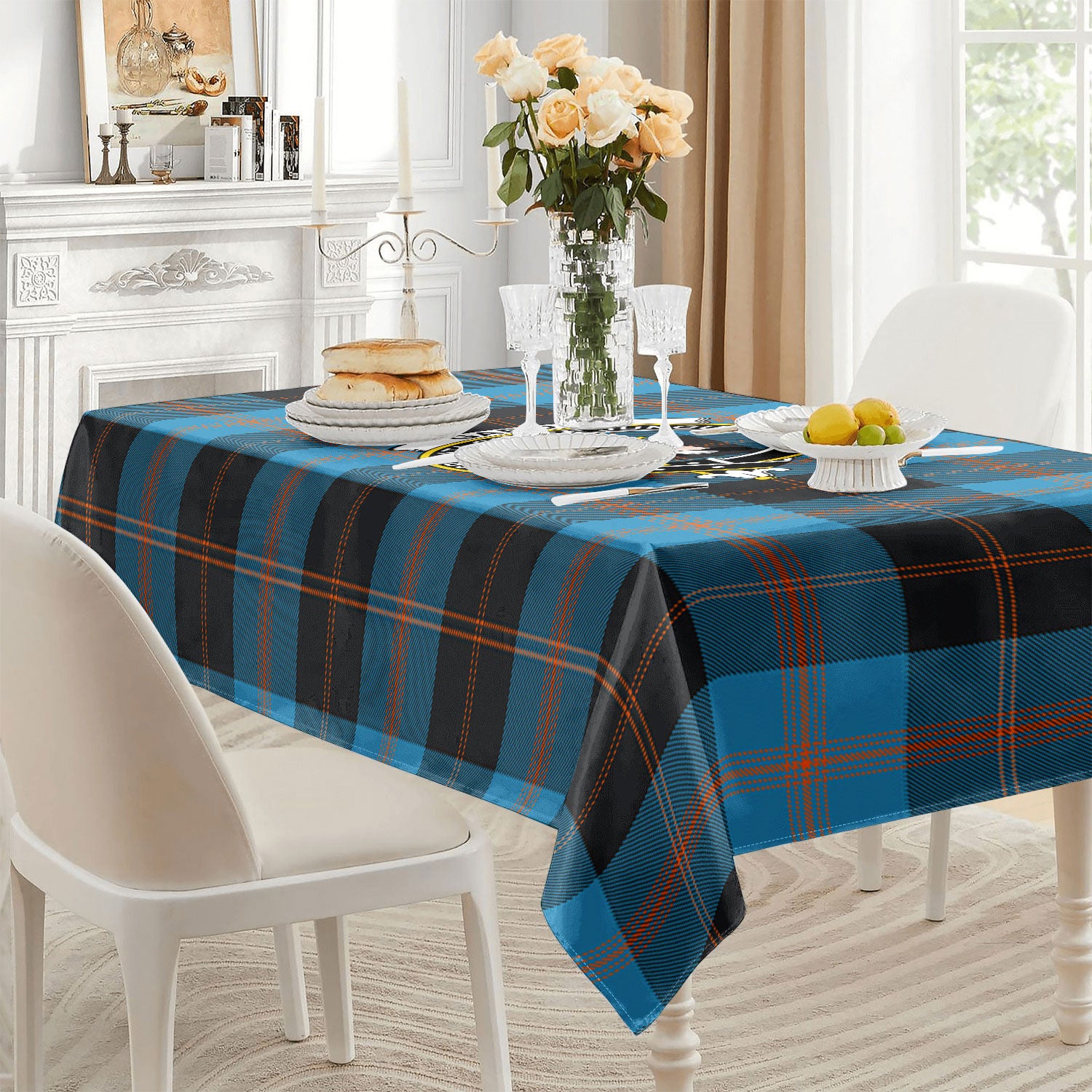 Garden Tartan Crest Tablecloth