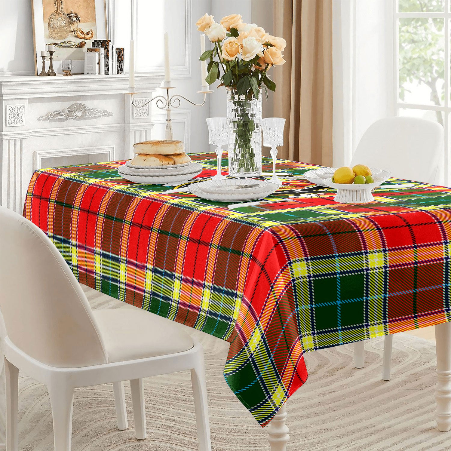 Gibson Tartan Crest Tablecloth