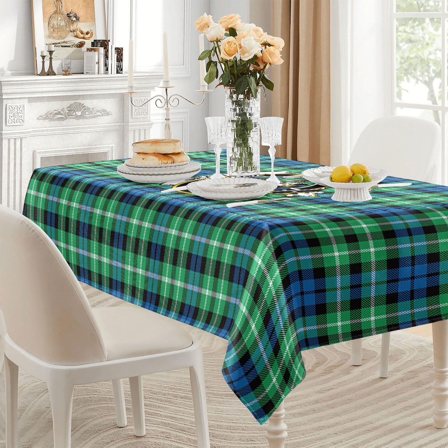 Graham of Montrose Ancient Tartan Crest Tablecloth