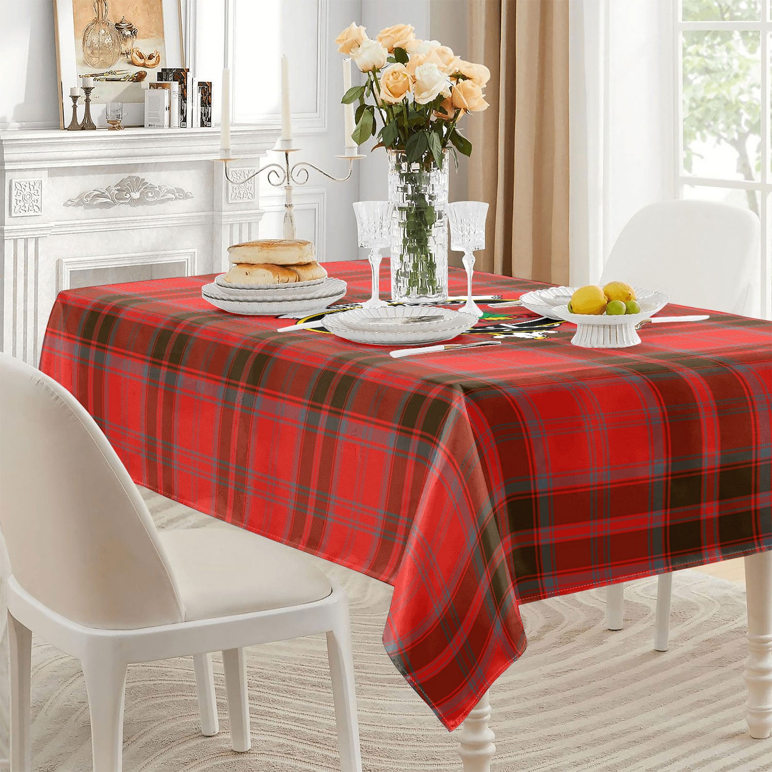 Grant Weathered  Tartan Crest Tablecloth