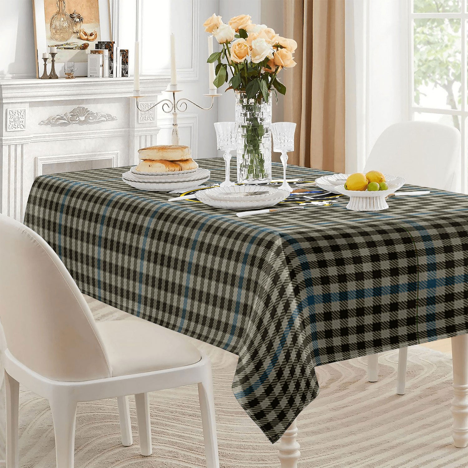 Haig Check Tartan Crest Tablecloth
