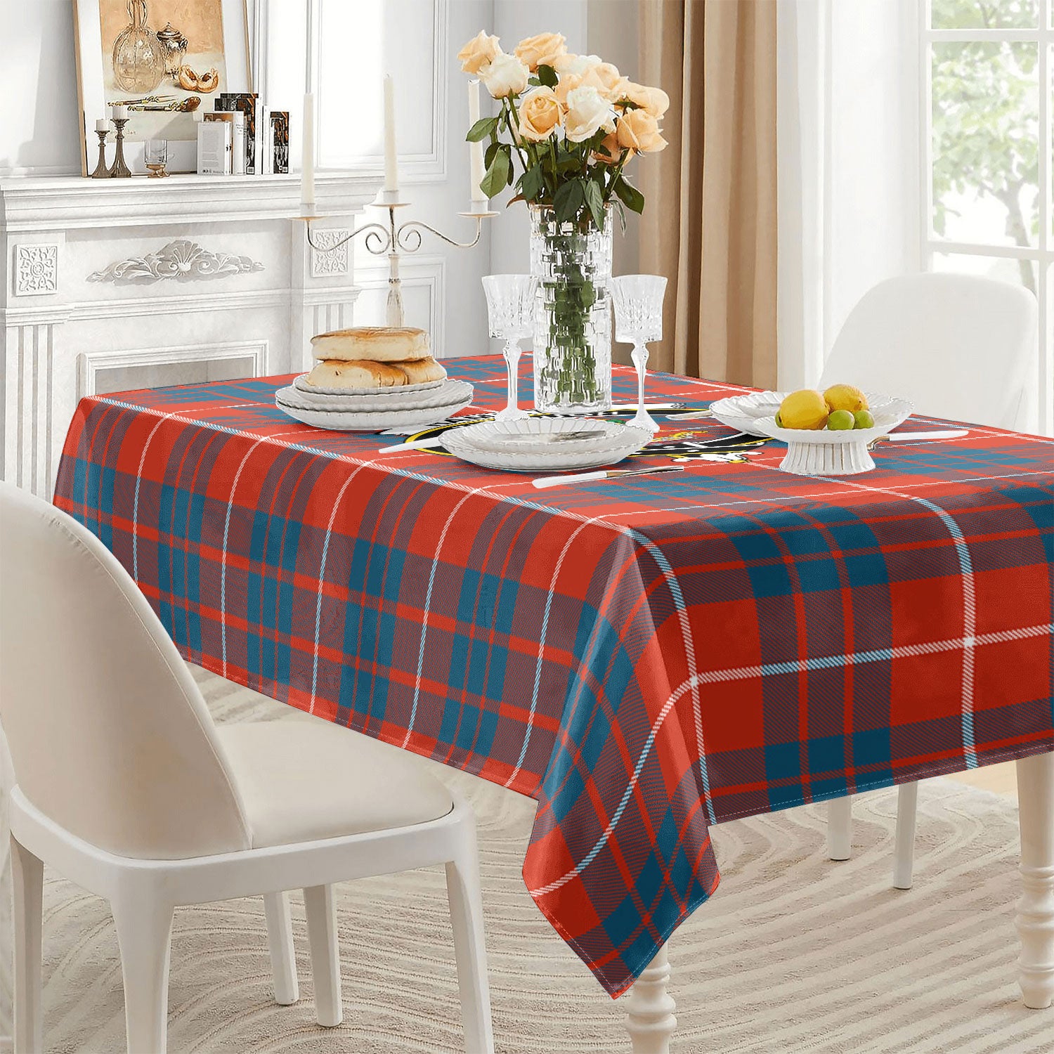 Hamilton Ancient Tartan Crest Tablecloth