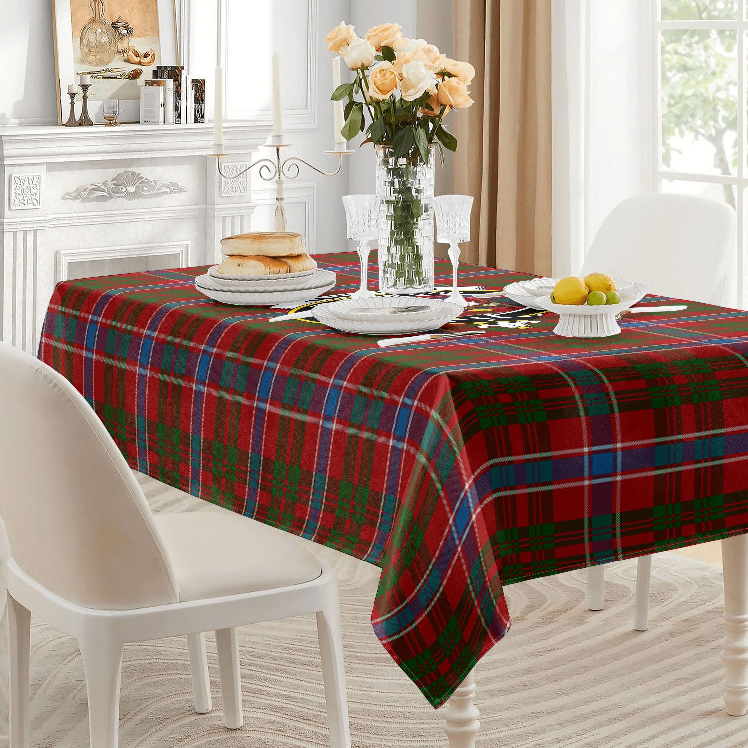 Harkness Dress Tartan Crest Tablecloth