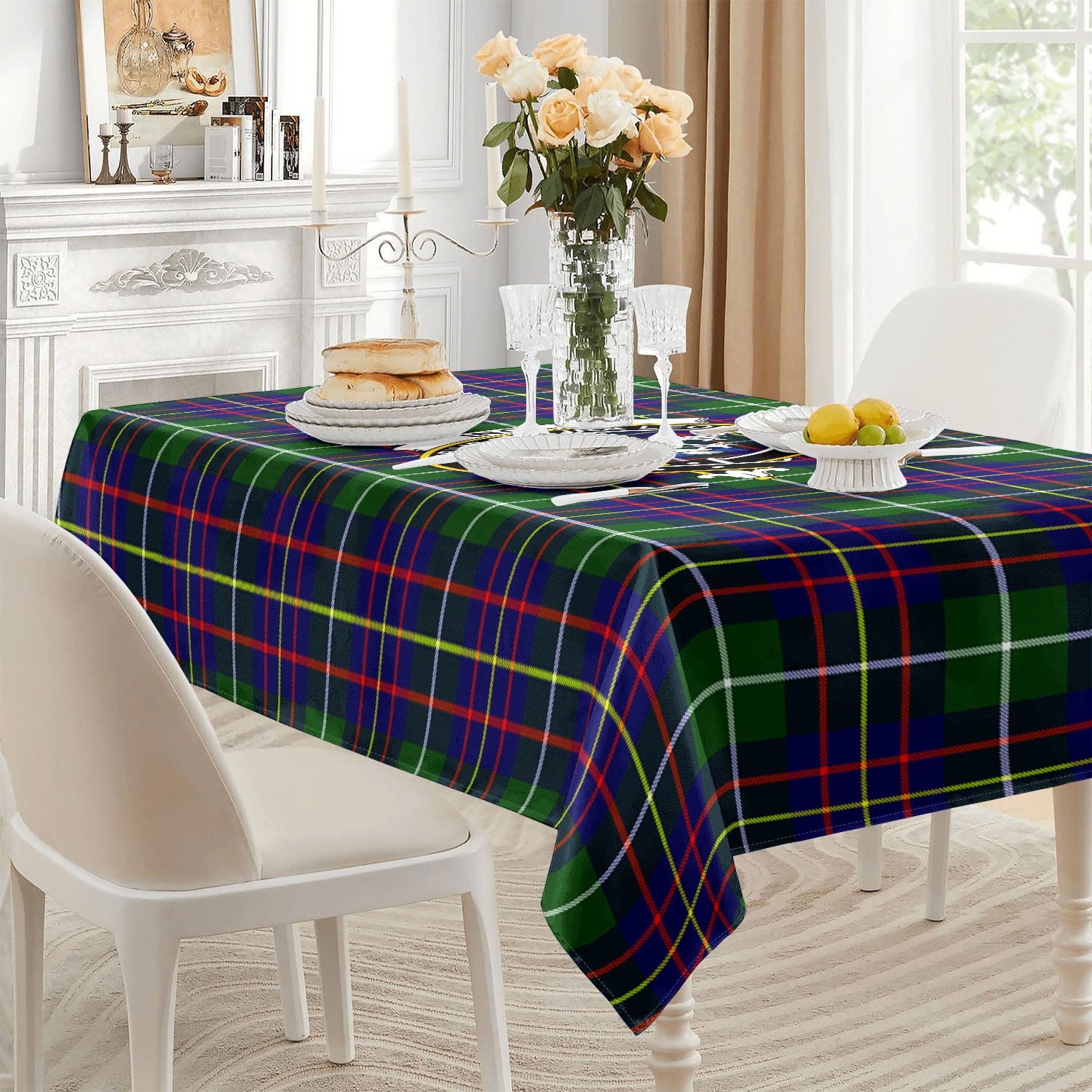 Inglis Modern Tartan Crest Tablecloth