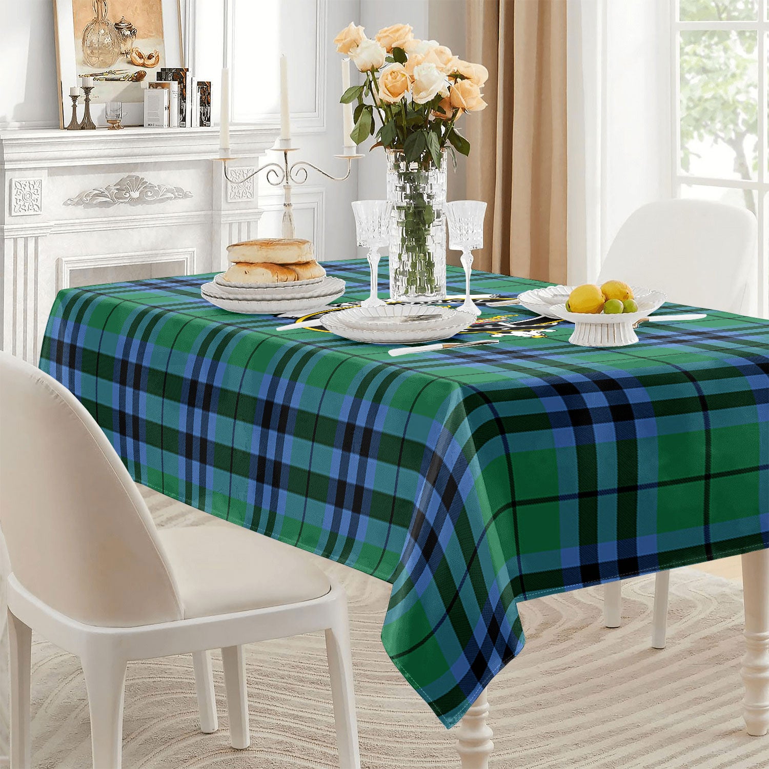 Keith Ancient Tartan Crest Tablecloth