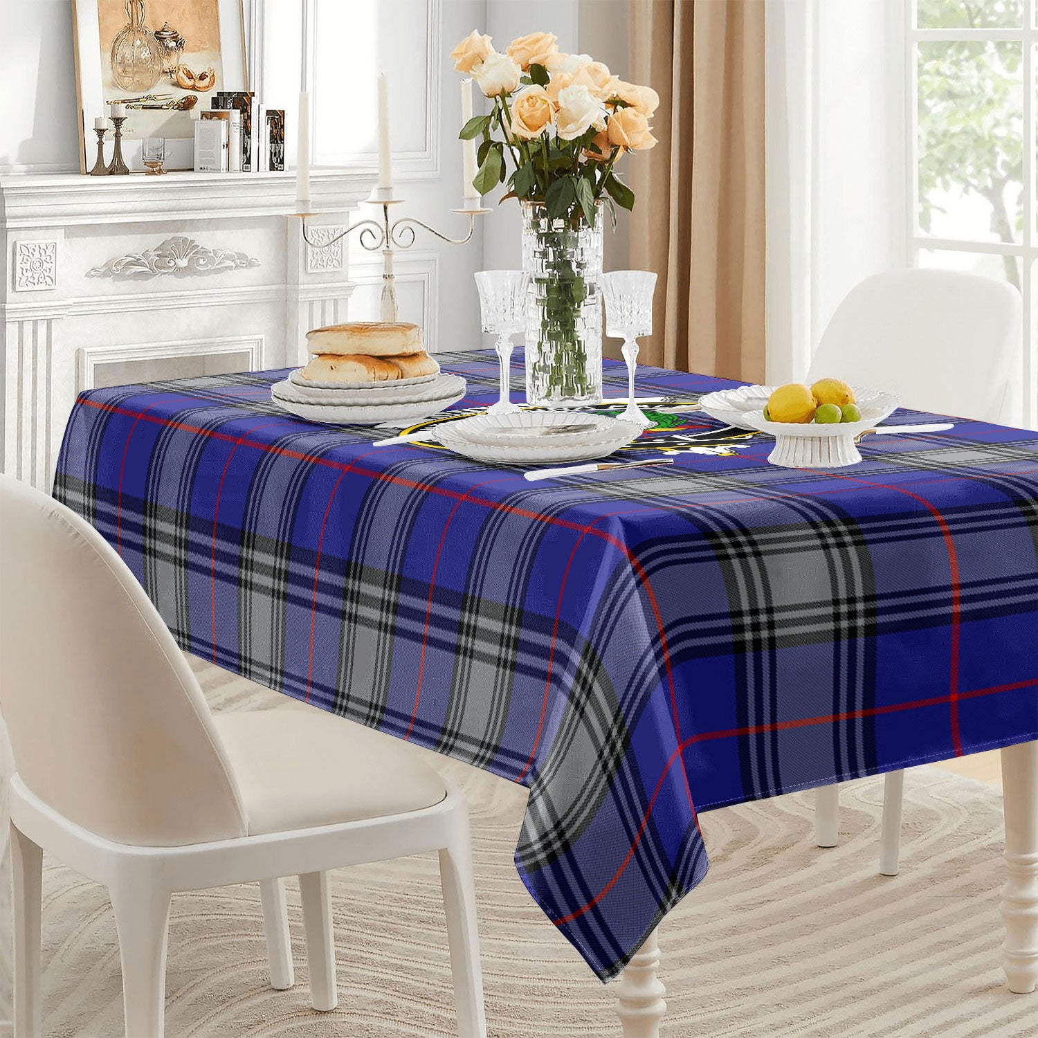 Kinnaird Tartan Crest Tablecloth